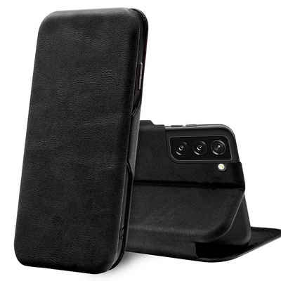 CoolGadget Handyhülle Business Premium Hülle für Samsung Galaxy S21 6,2 Zoll, Handy Tasche mit Kartenfach für Samsung S21 5G Schutzhülle
