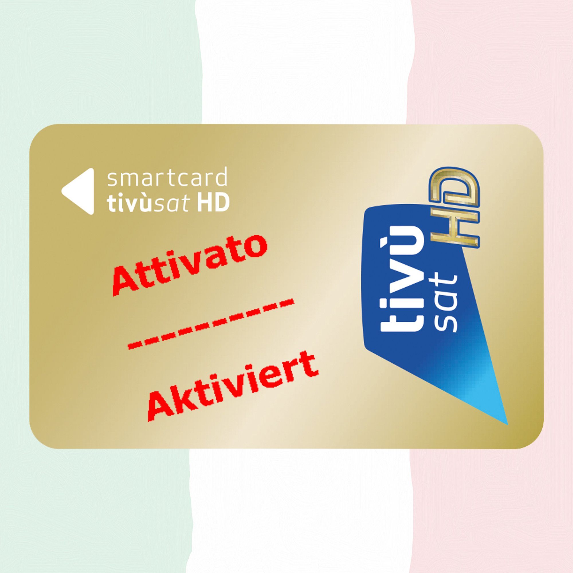 SAT-Receiver Gold Smartkarte TiVuSat HD (Karte aktiviert) DIGIQuest