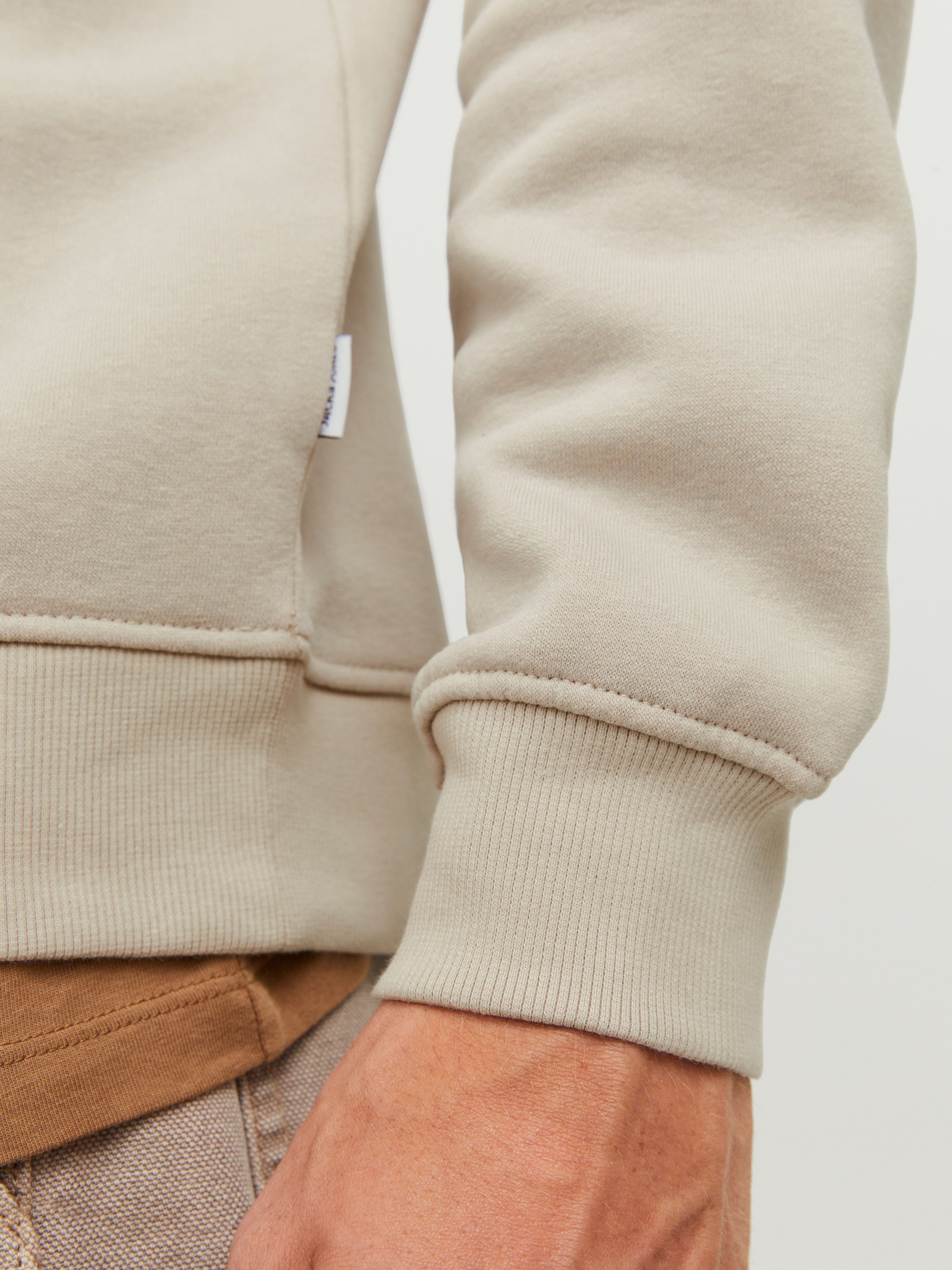 Jack & Jones Sweatshirt JJEBRADLEY SWEAT HALF ZIP NOOS Materialmix, relaxed fit
