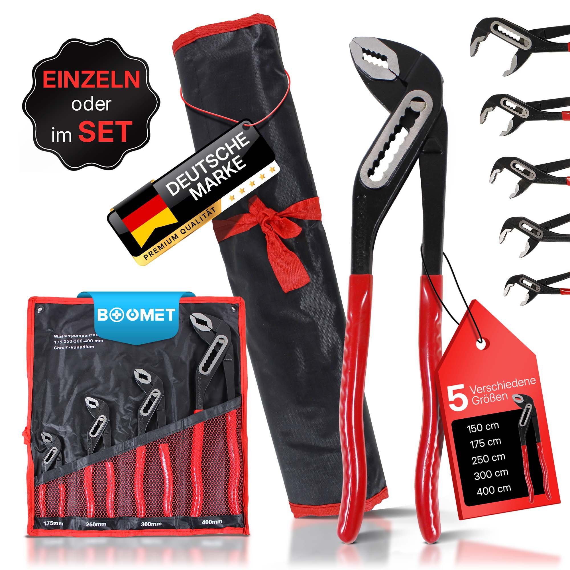 BOOMET Wasserpumpenzange Wasserpumpenzange, 1-tlg., Rohrzange Klempnerzange Greifzange Щипцыschlüssel