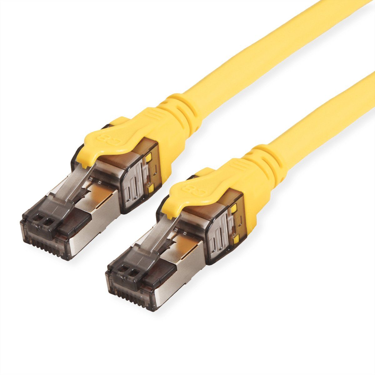 ROLINE S/FTP-(PiMF) Patchkabel Cat.8 (Class I) LAN-Kabel, RJ-45 Männlich (Stecker), RJ-45 Männlich (Stecker) (100.0 cm), LSOH, Litzendraht