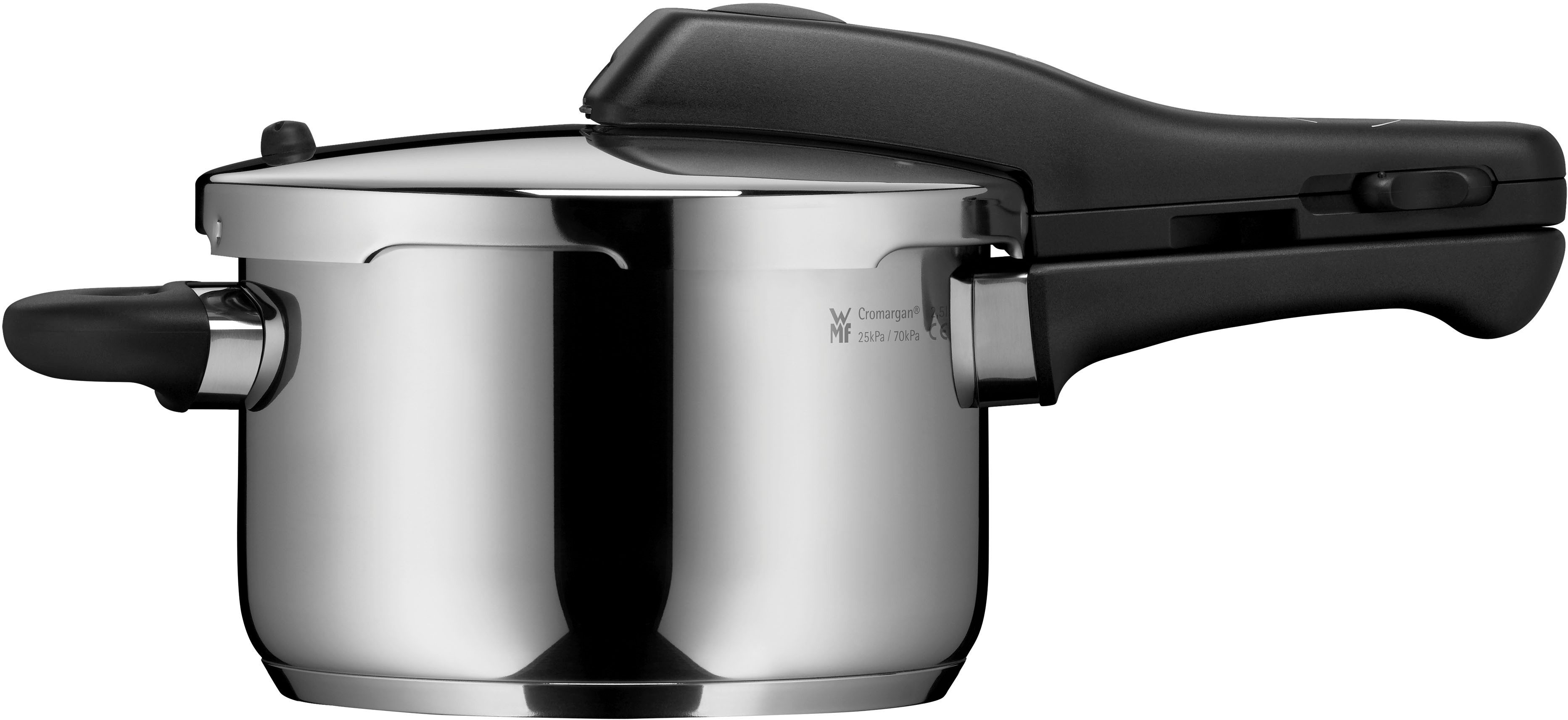 WMF Schnellkochtopf Perfect Dampfkochtopf, Cromargan® Edelstahl Rostfrei 18/10, Kochanzeige, Sicherheitssystem, einfache Reinigung