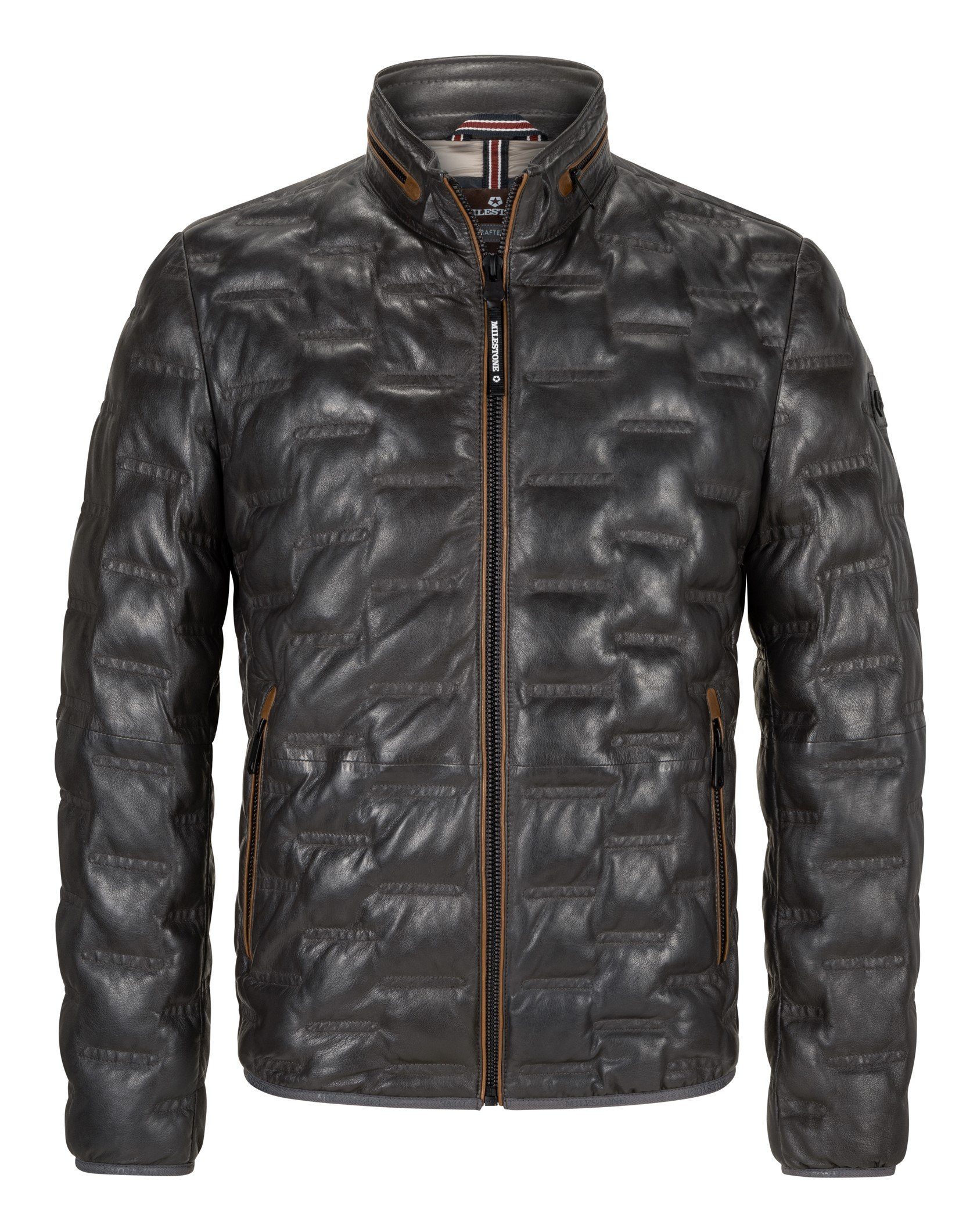 Milestone Lederjacke MSAversa in Stepp-Optik aus Lammleder günstig online kaufen