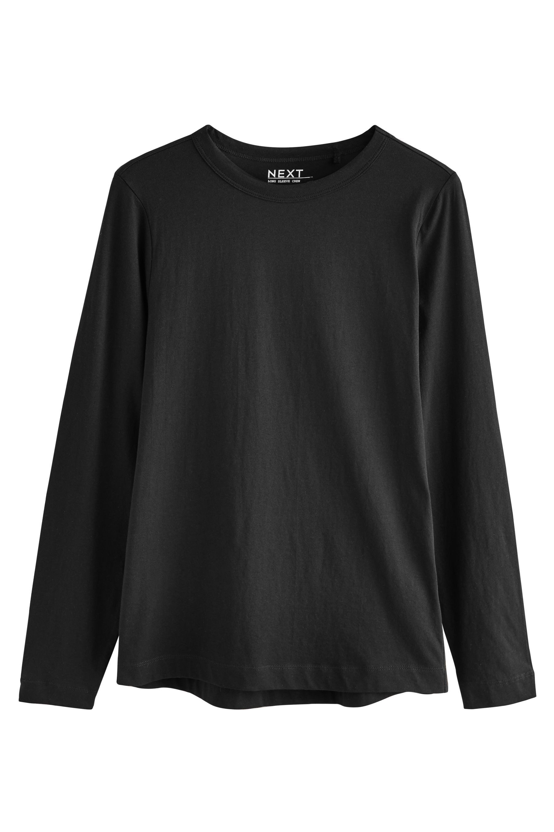 Next T-Shirt 5er-Pack Rundhals-Langarmshirts, Kurzgröße (5-tlg)