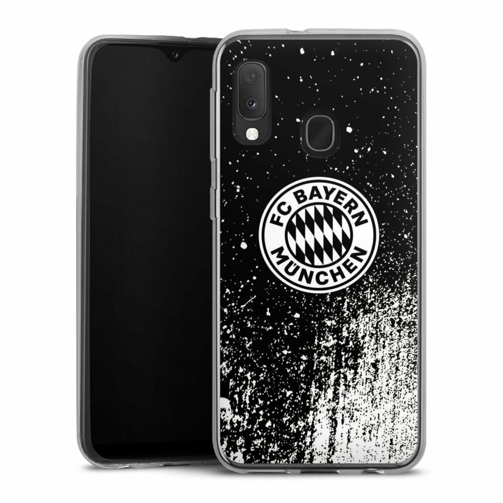 Handyhülle FC Bayern München Offizielles Lizenzprodukt FCB Splatter Schwarz - FCB