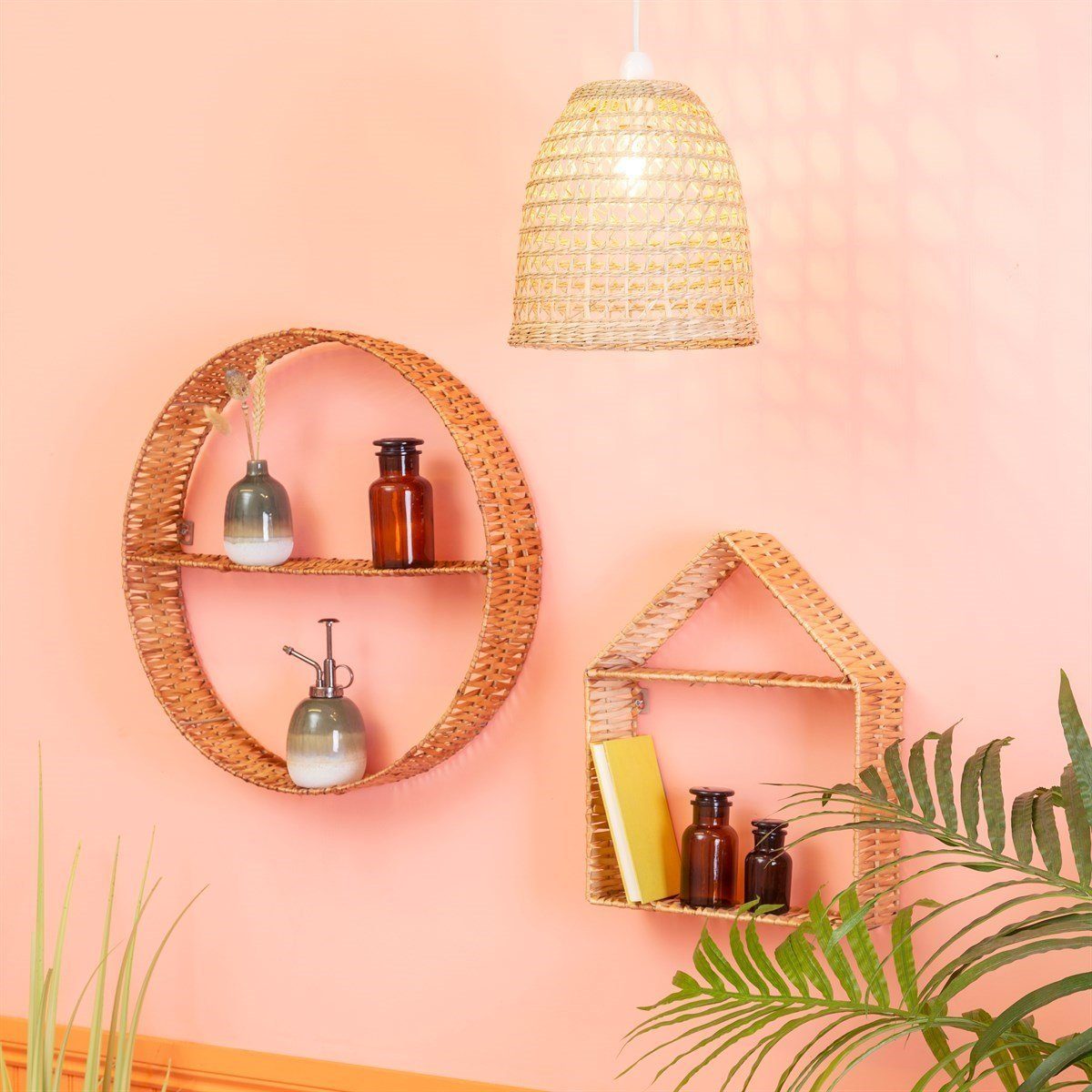 Sass & Belle Lampenschirm Lampenschirm Geflochtenes Seegras günstig online kaufen