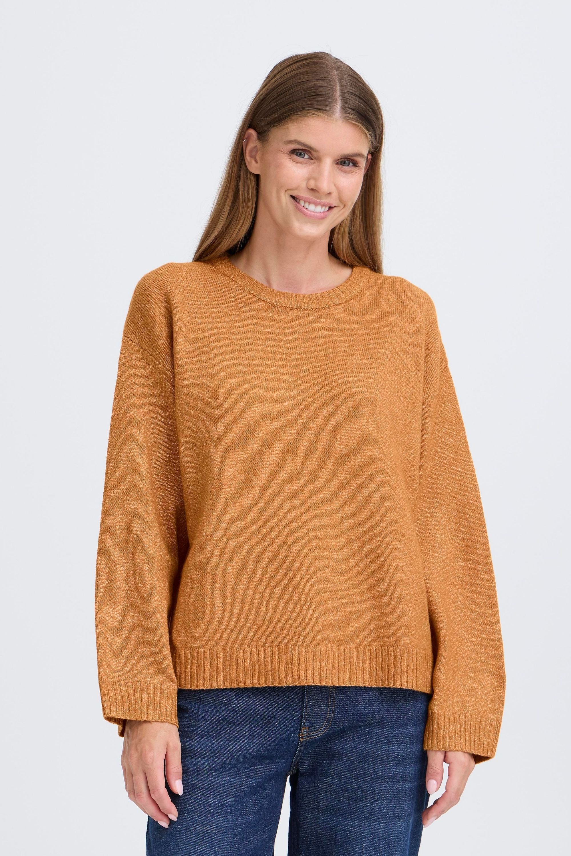 OXMO Langarmshirt OXICOMOS Basic Strickpullover