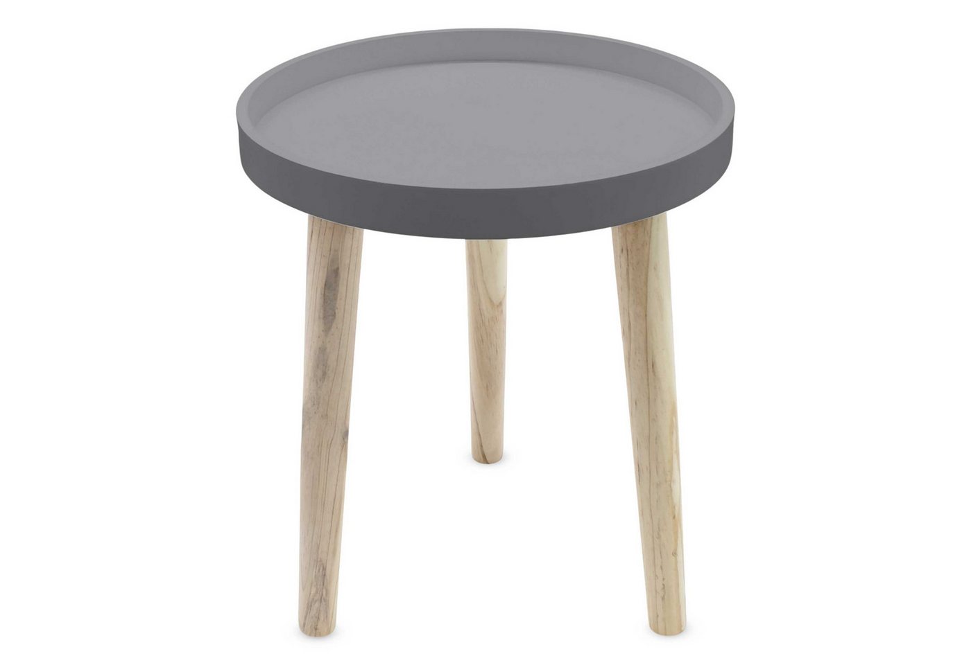 Spetebo Beistelltisch Beistelltisch 30 x 36 cm - grau (Stück, 1-St., Beistelltisch), kleiner Tisch zum Zustellen oder Dekorieren