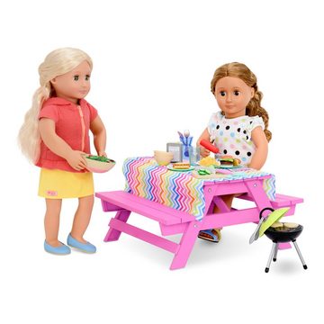 Our Generation Puppen Accessoires-Set Picknick-Tisch mit Snacks