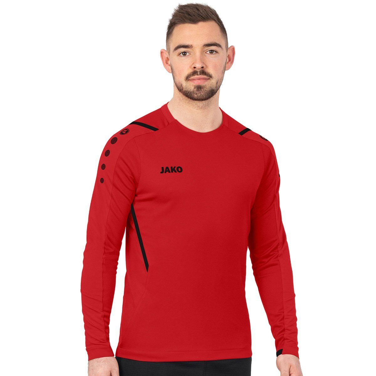 Langarmshirt (Sweat) Challenge - optimale Bewegungsfreiheit - rot Herren