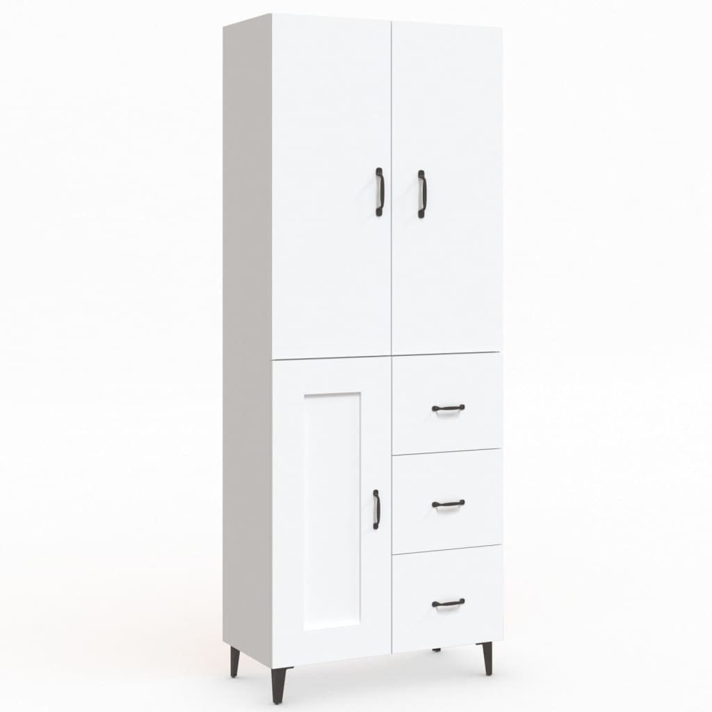 vidaXL Anrichte Highboard Weiß 69,5x34x180 cm Holzwerkstoff. € 228,95