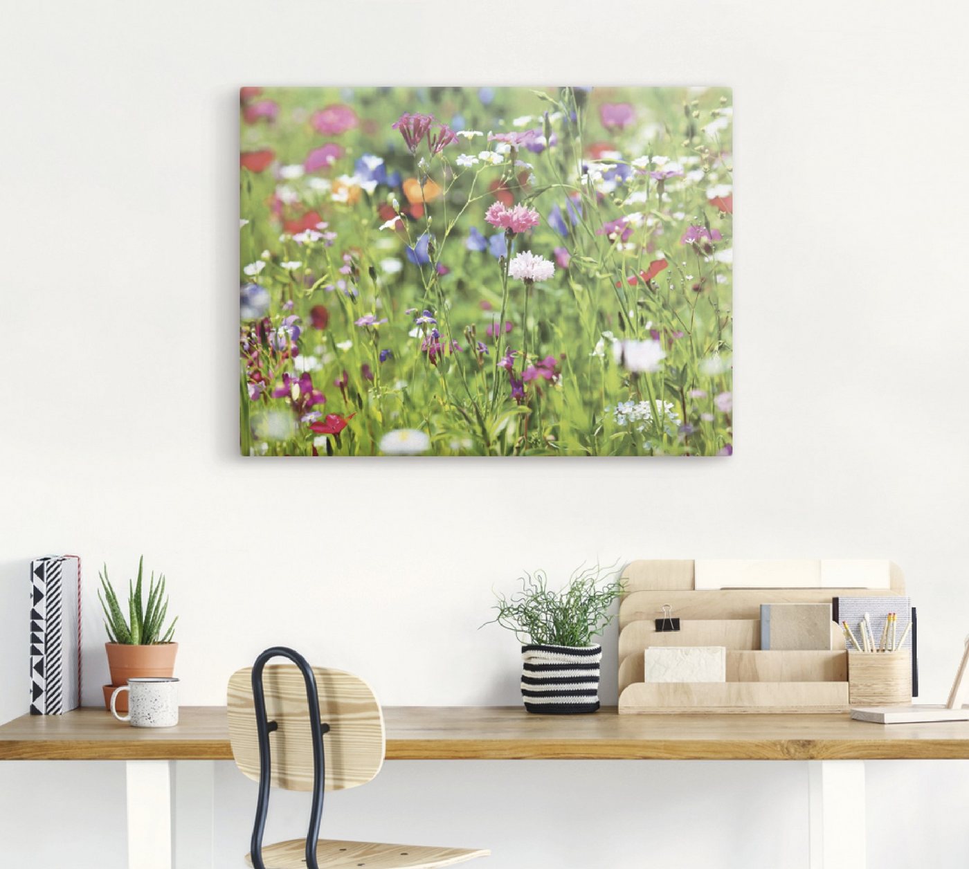 Artland Wandbild »Blumenwiese I«, Blumenwiese (1 Stück), in vielen Größen & Produktarten -Leinwandbild, Poster, Wandaufkleber / Wandtattoo auch für Badezimmer geeignet-HomeTrends