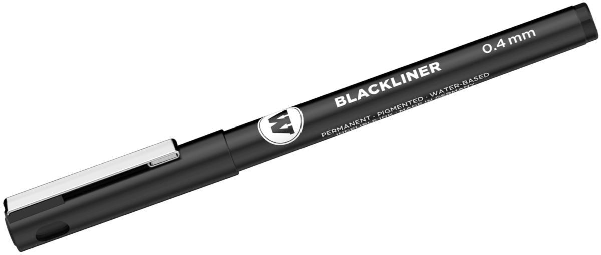 MOLOTOW Fineliner Blackliner 0,4mm schwarz (6 Stück)