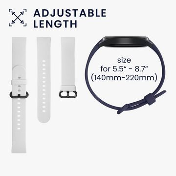 kwmobile Uhrenarmband 2x Sportarmband für Xiaomi Mi Watch Lite / Redmi Watch, Armband TPU Silikon Set Fitnesstracker