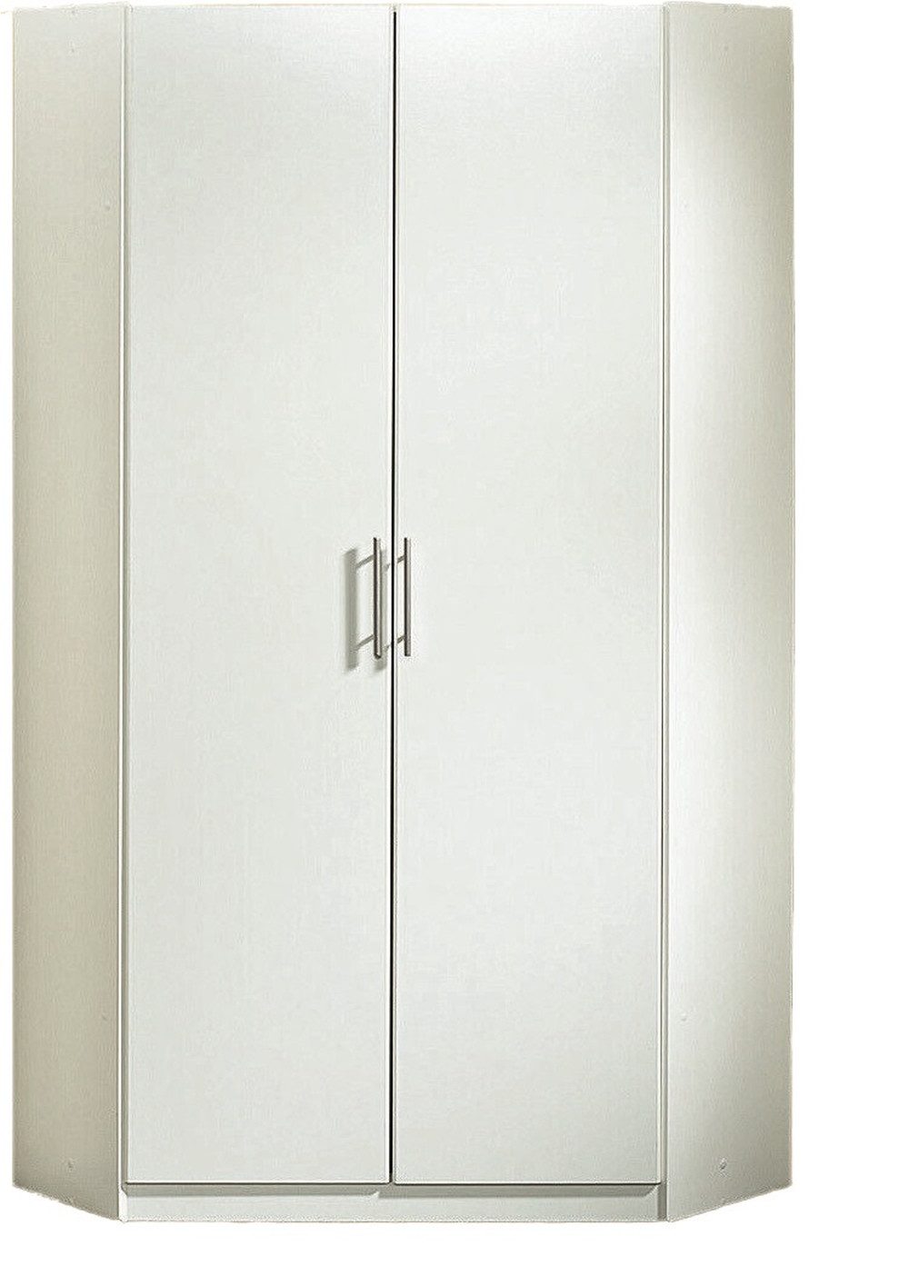 freiraum Eckschrank Runner (B/H/T: 95x198x95 cm) in Weiß mit 2 Türen und 8 Einlegeböden