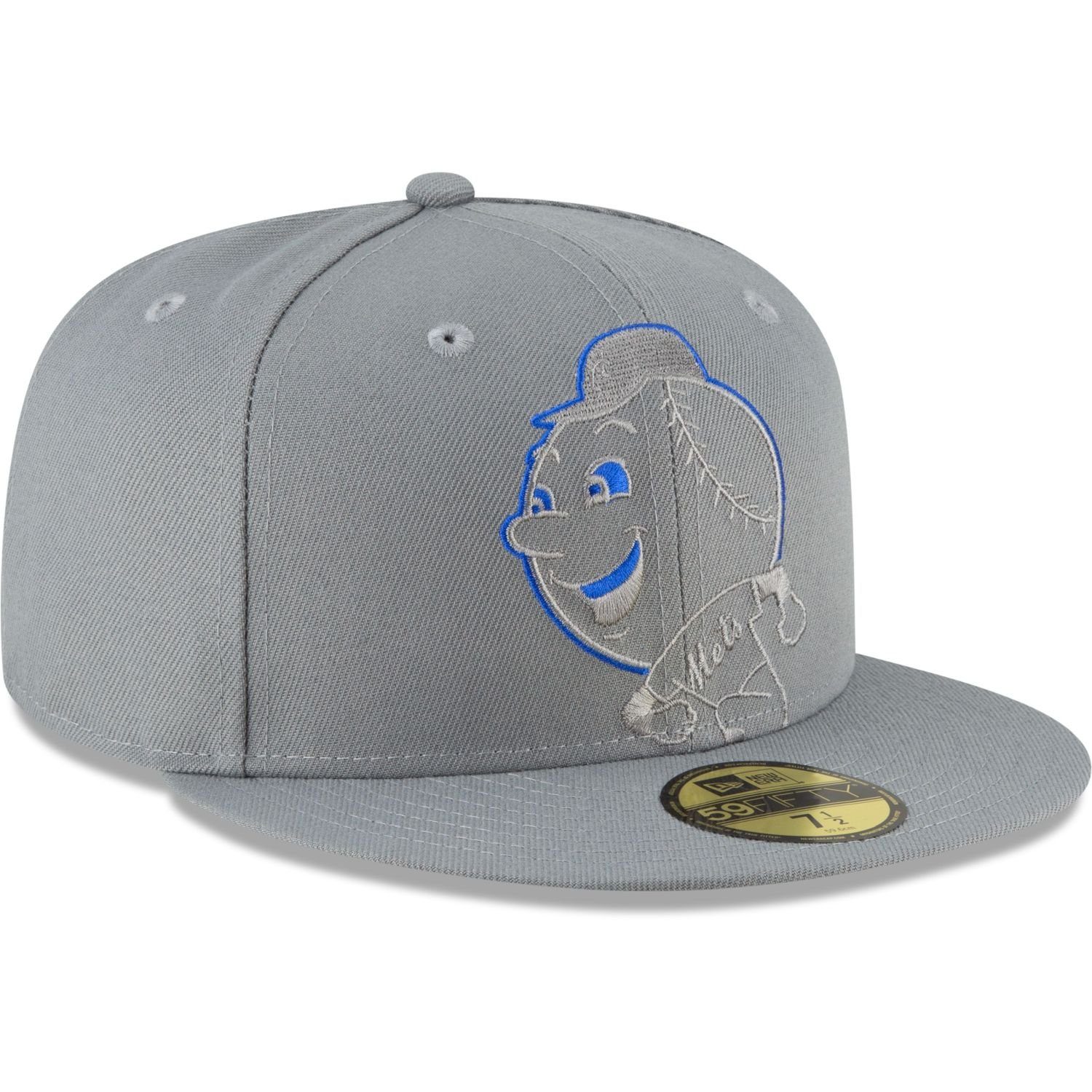 MLB York Cap New Cooperstown New Fitted 59Fifty Era Mets STORM GREY Team