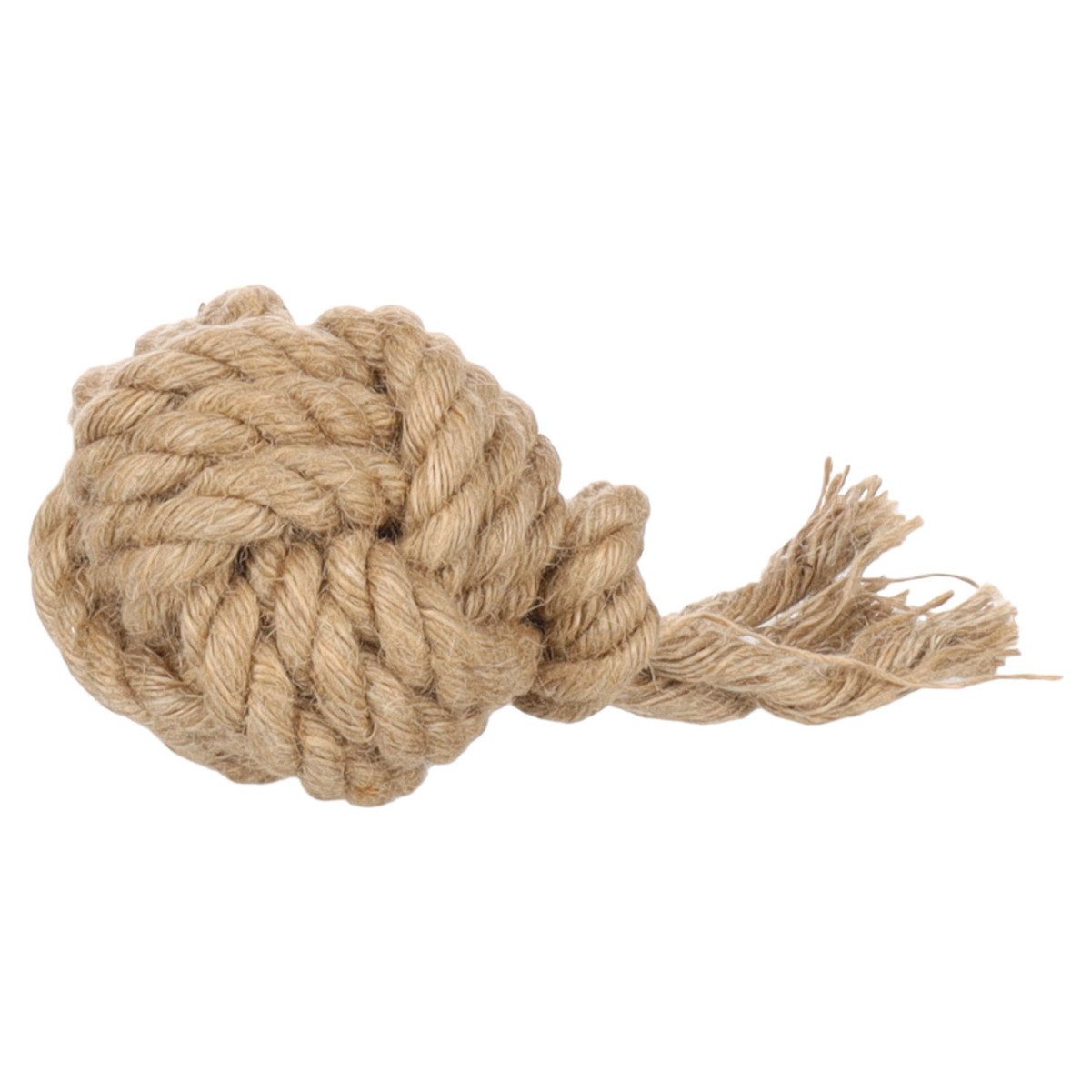Tierball Hundespielzeug Kush Knotenball braun