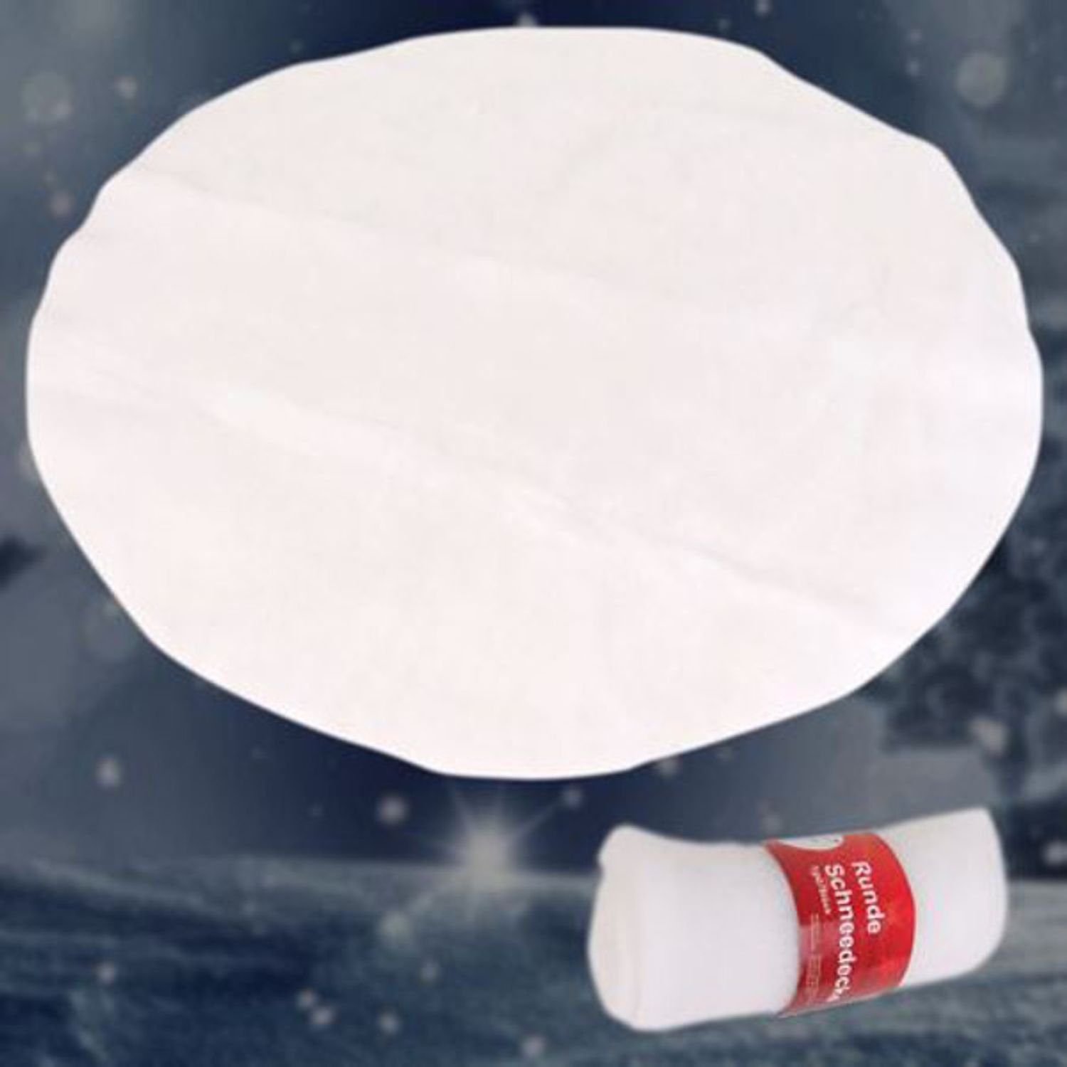 BURI Christbaumschmuck Schneedecke 100cm Christbaumdecke Weihnachtsbaumunte günstig online kaufen