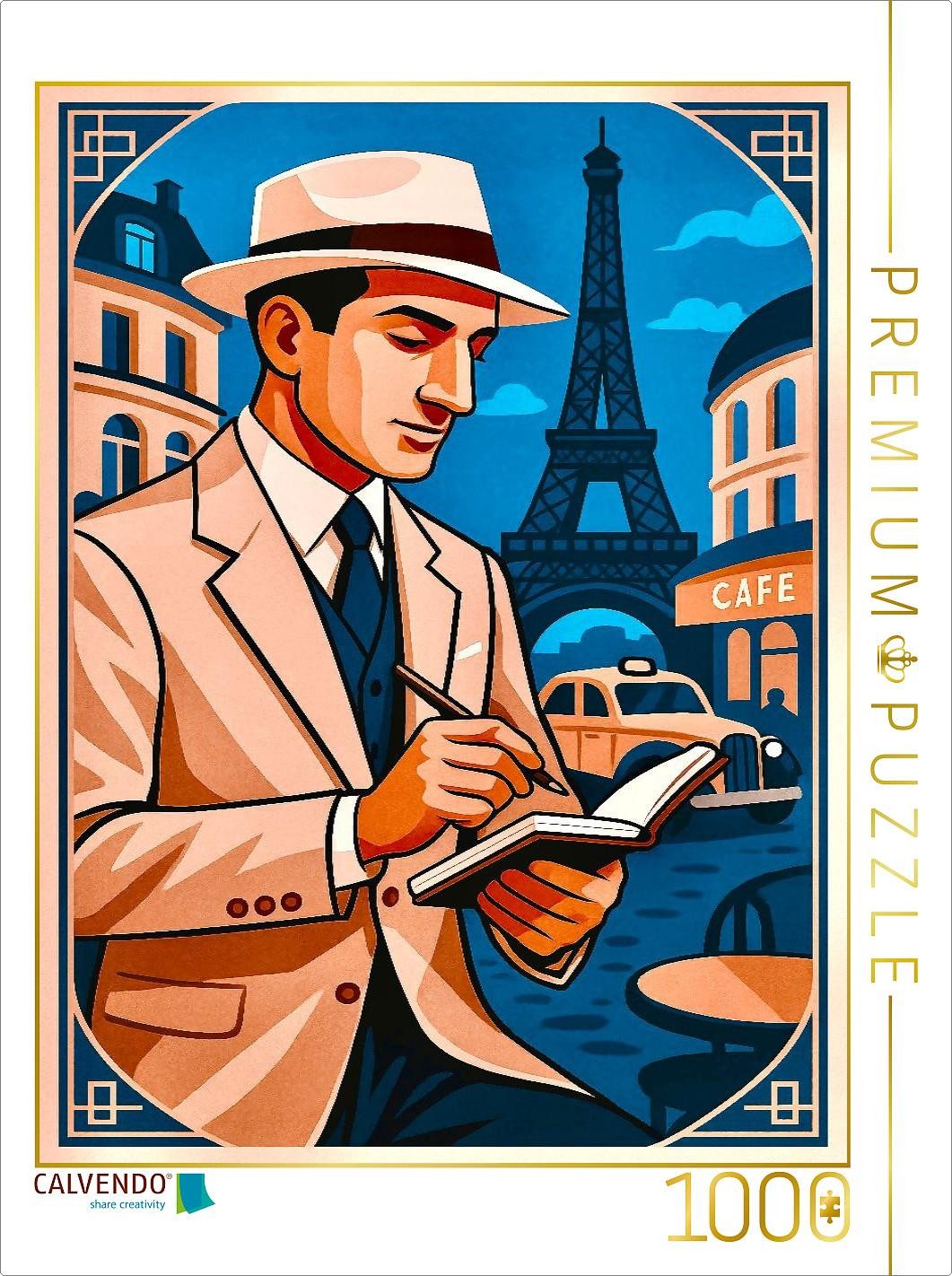 CALVENDO Puzzle CALVENDO Puzzle George Gershwin in Paris, 1000 Teile Lege-Größe 64x48, 1000 Puzzleteile