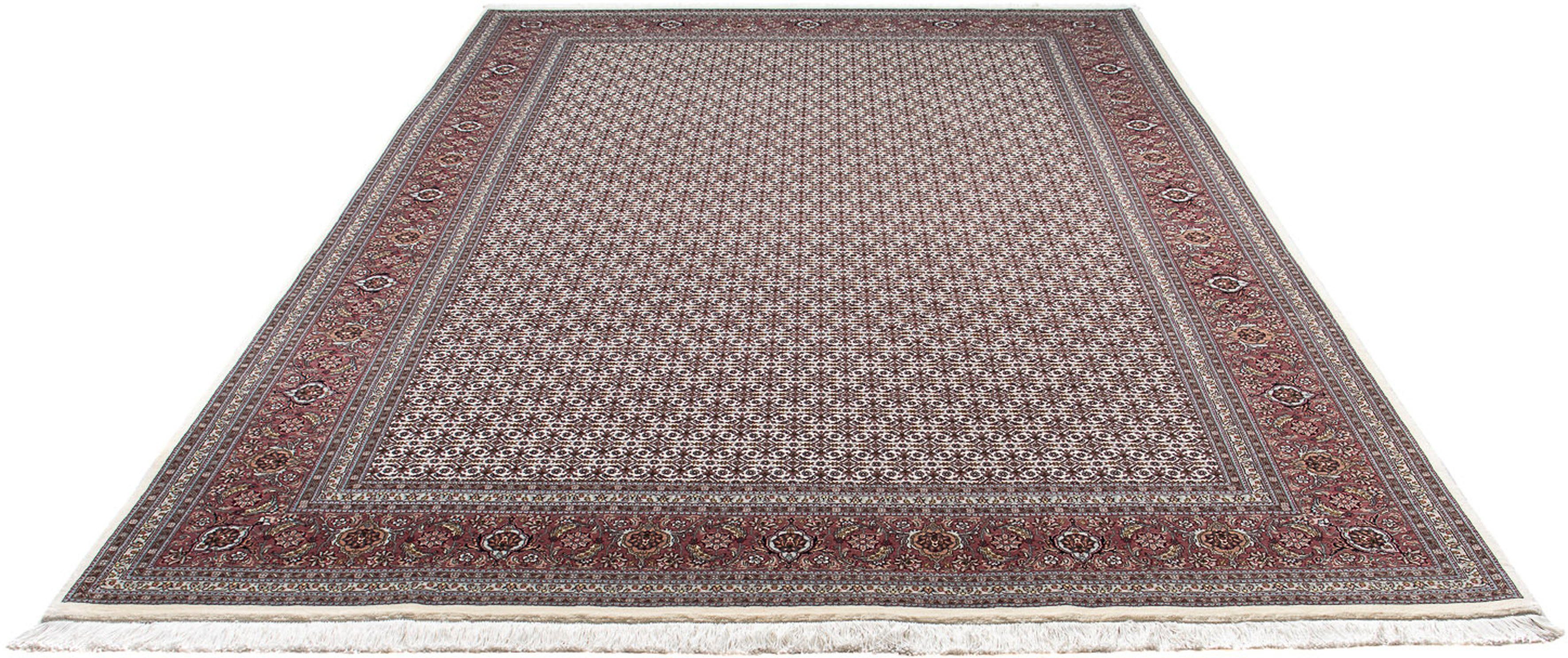 Orientteppich Perser - Täbriz - 302 x 203 cm - beige, morgenland, rechteckig, Höhe: 10 mm, Wohnzimmer, Handgeknüpft, Einzelstück mit Zertifikat