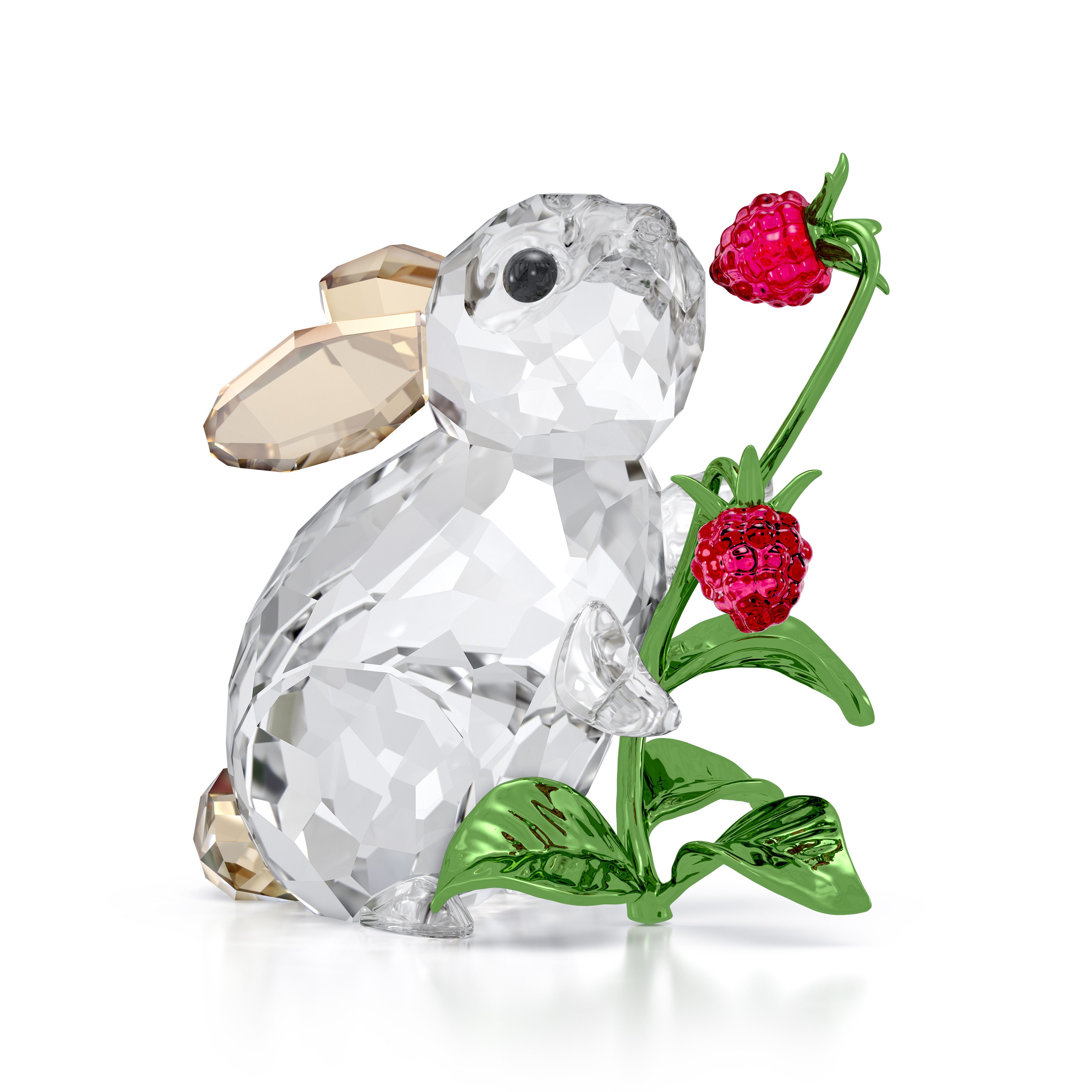 Swarovski Tierfigur Dekofigur Kristallfigur Sammelfigur Idyllia Hase und Himbeeren, (1 St)