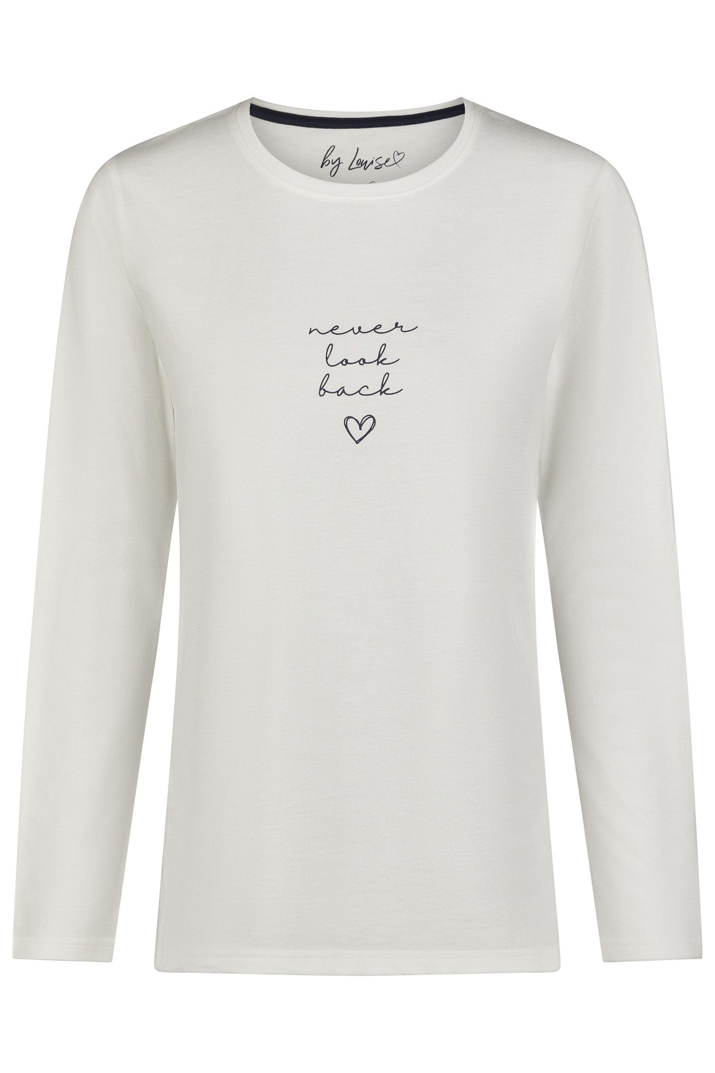 By Louise Schlafanzug by Louise Damen Langarm Shirts aus reiner Baumwolle Trendy und Bequem