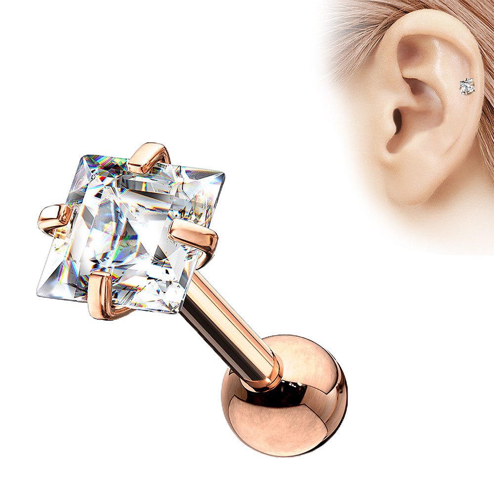 Taffstyle Piercing-Set Tragus Chirurgenstahl mit Zirkonia günstig online kaufen