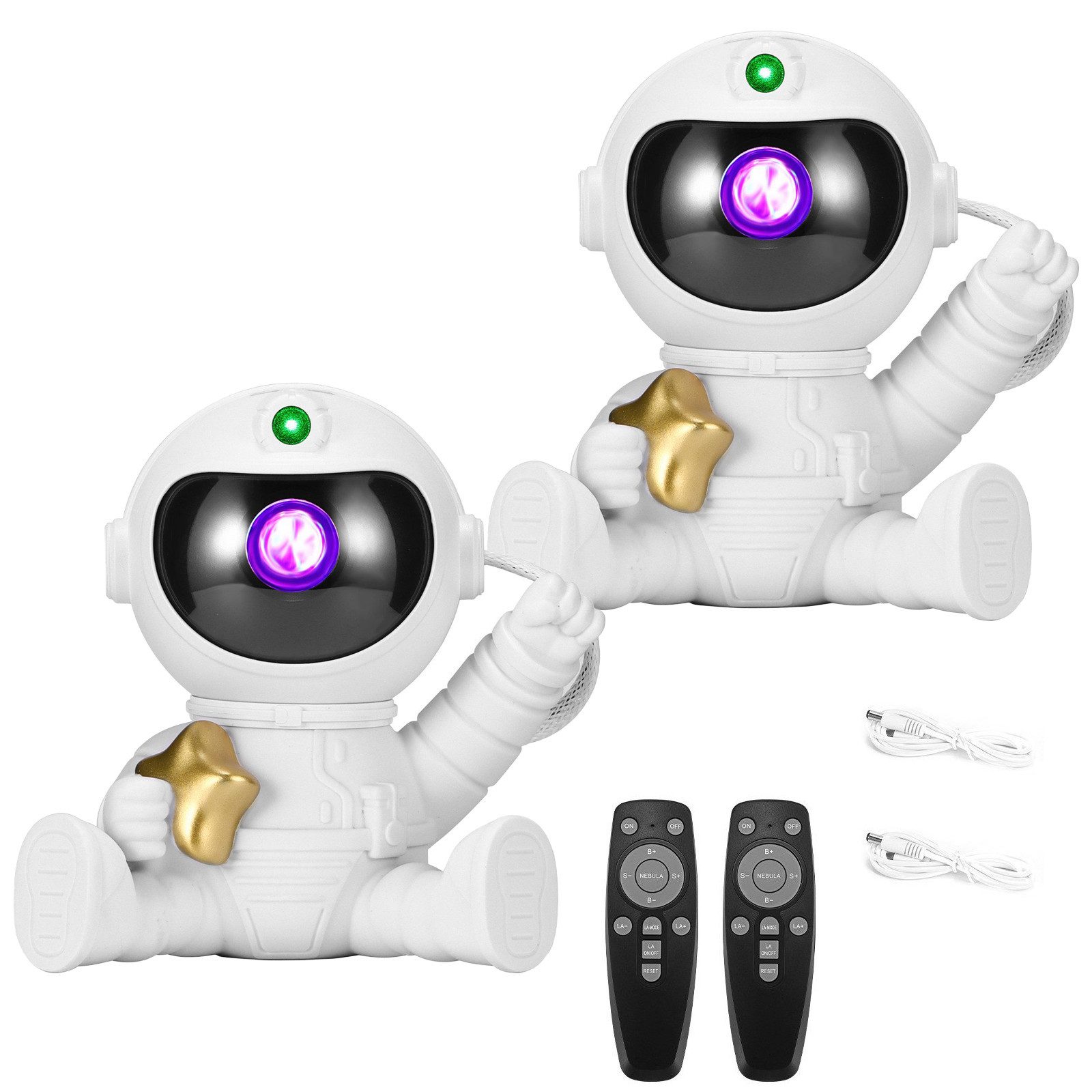 BlingBin LED-Sternenhimmel LED Astronaut Sternenhimmel Projektor, Galaxy Light mit Fernbedienung, Fernbedienung, LED fest integriert, Farbwechsler, Nachtlicht Projektor,Geschenk für Kinder Erwachsene