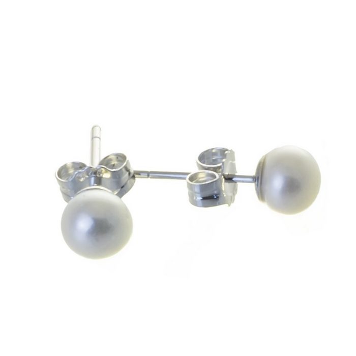 Bella Carina Paar Ohrstecker Ohrstecker echte Perle 6 mm echte Süßwasser Perlen