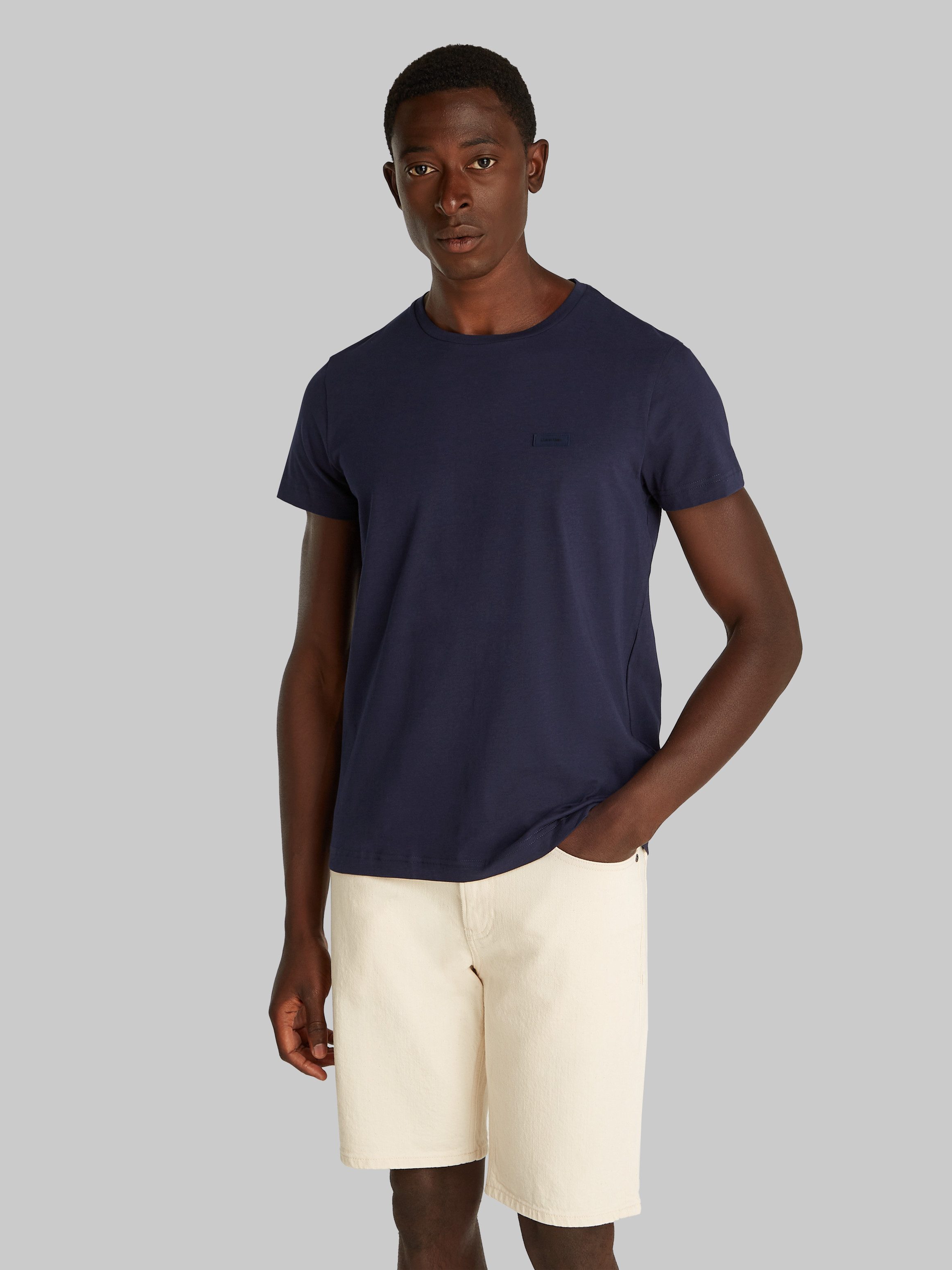 Calvin Klein T-Shirt STRETCH SLIM FIT T-SHIRT mit Rundhalsausschnitt günstig online kaufen
