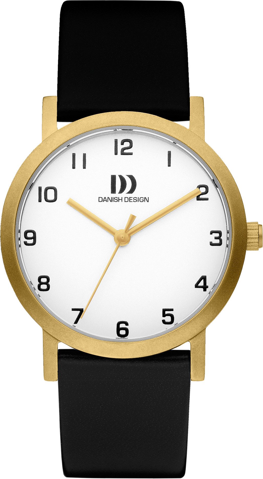 Danish Design Titanuhr Damenuhr Titan Rhône IV1107 ⌀30mm IV..Q1107, Sekundenzeiger mit roter Spitze