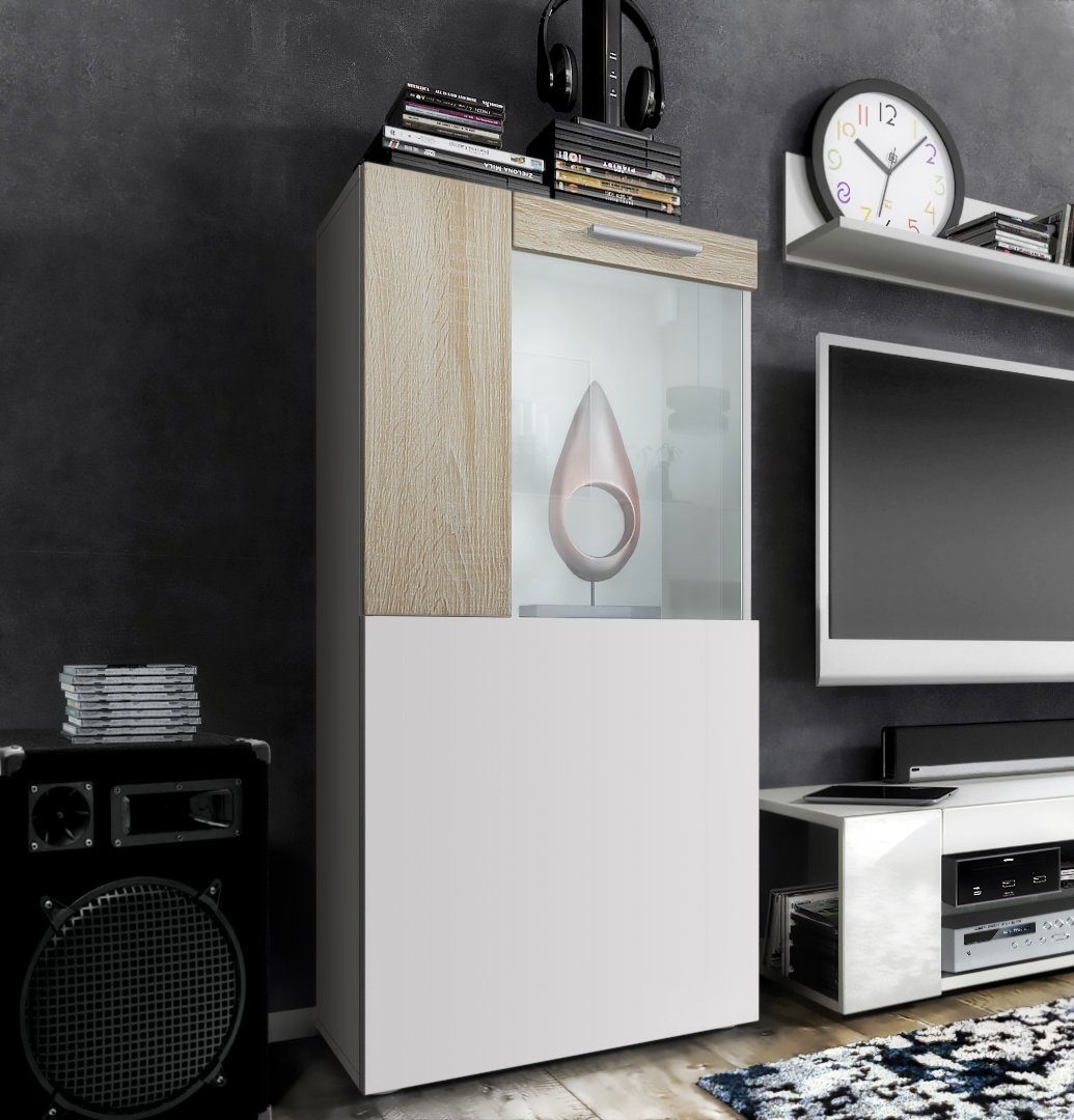 Vladon Standvitrine Movie (Standvitrine/Hängevitrine, mit 1 großen Tür, dah günstig online kaufen