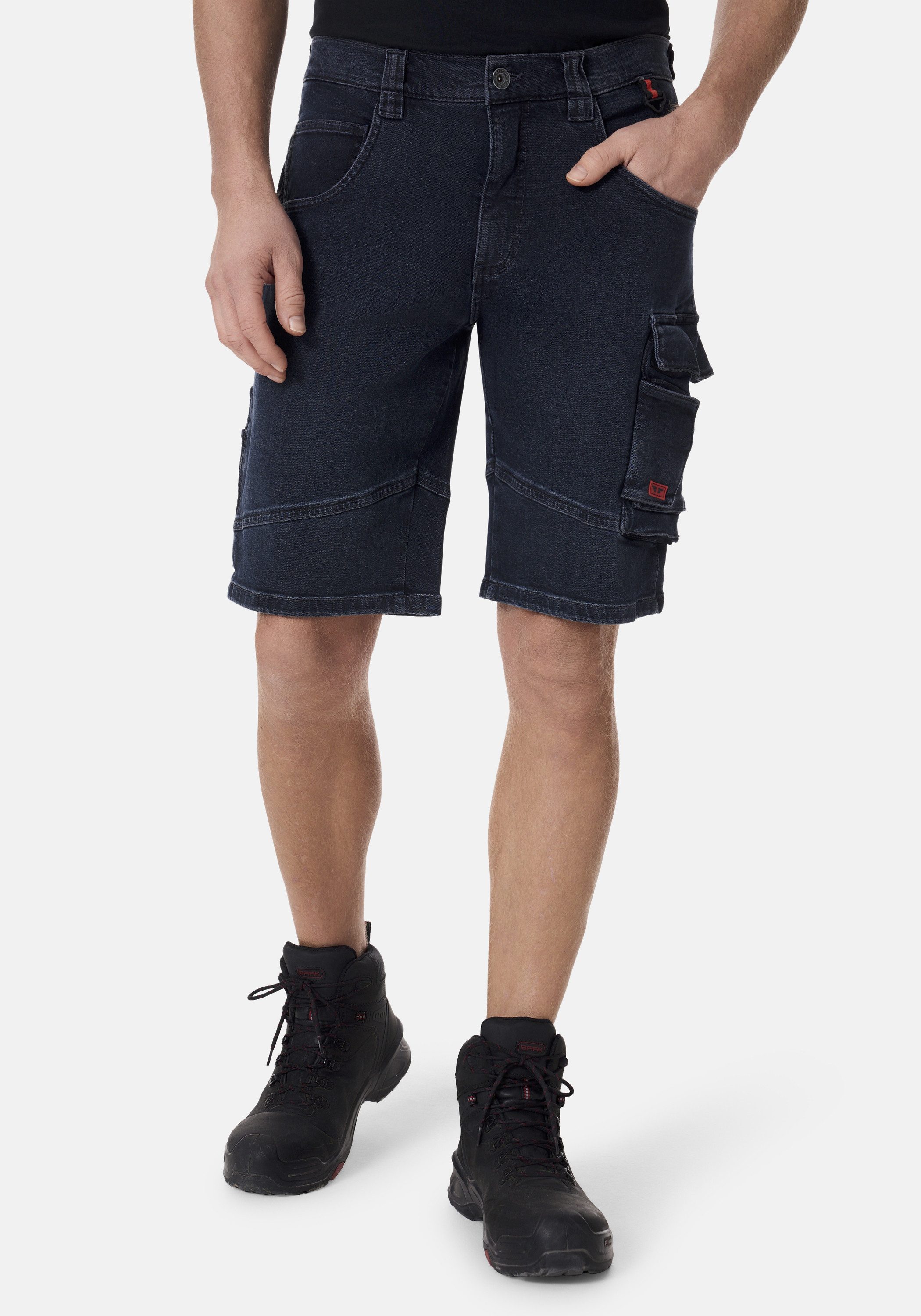 HERO by John Medoox Workerjeans LUCAN Denim Workwear Arbeits-Cargoshorts Jeans Arbeits-Cargoshorts Jeans Denim / Jeansfür Herren