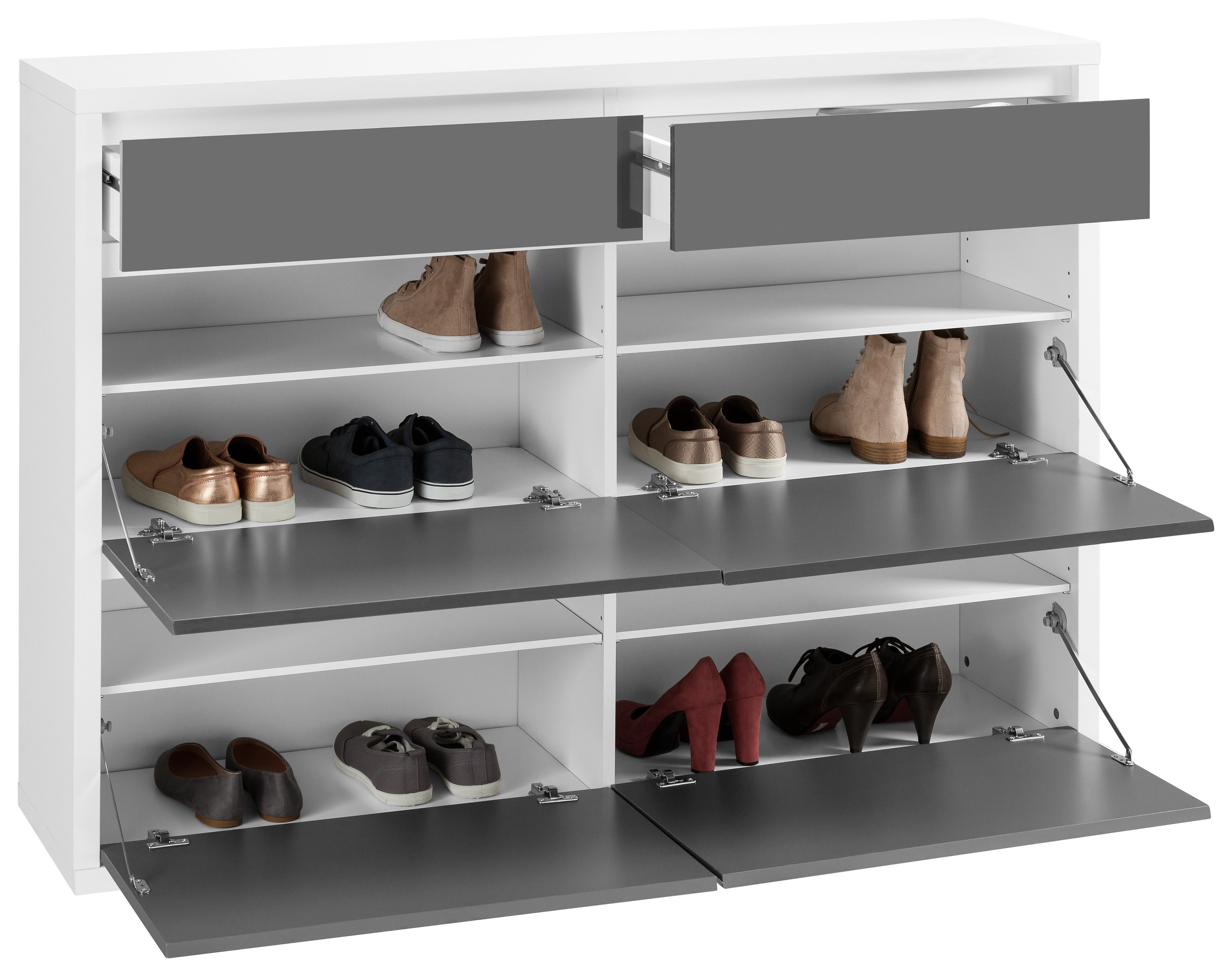 Schuhschrank SPAZIO von HMW bietet ausreichen Stauraum