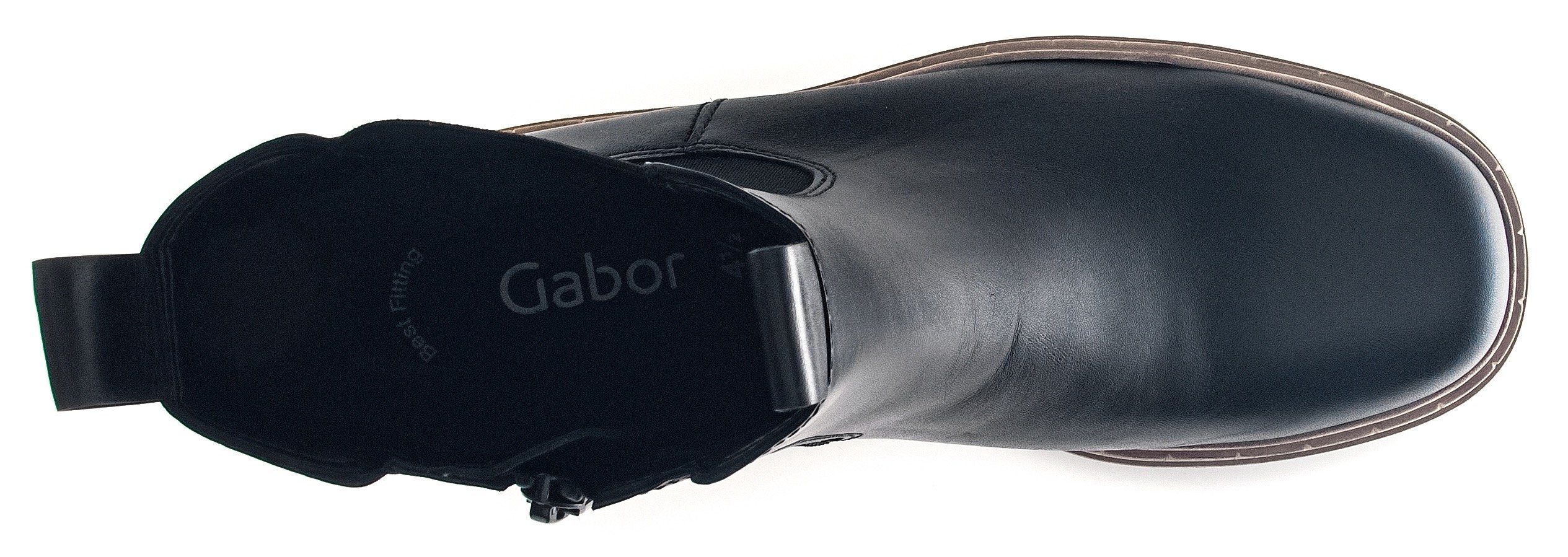 Gabor Chelseaboots mit / Laufsohle schwarz 20 kontrastfarbiger