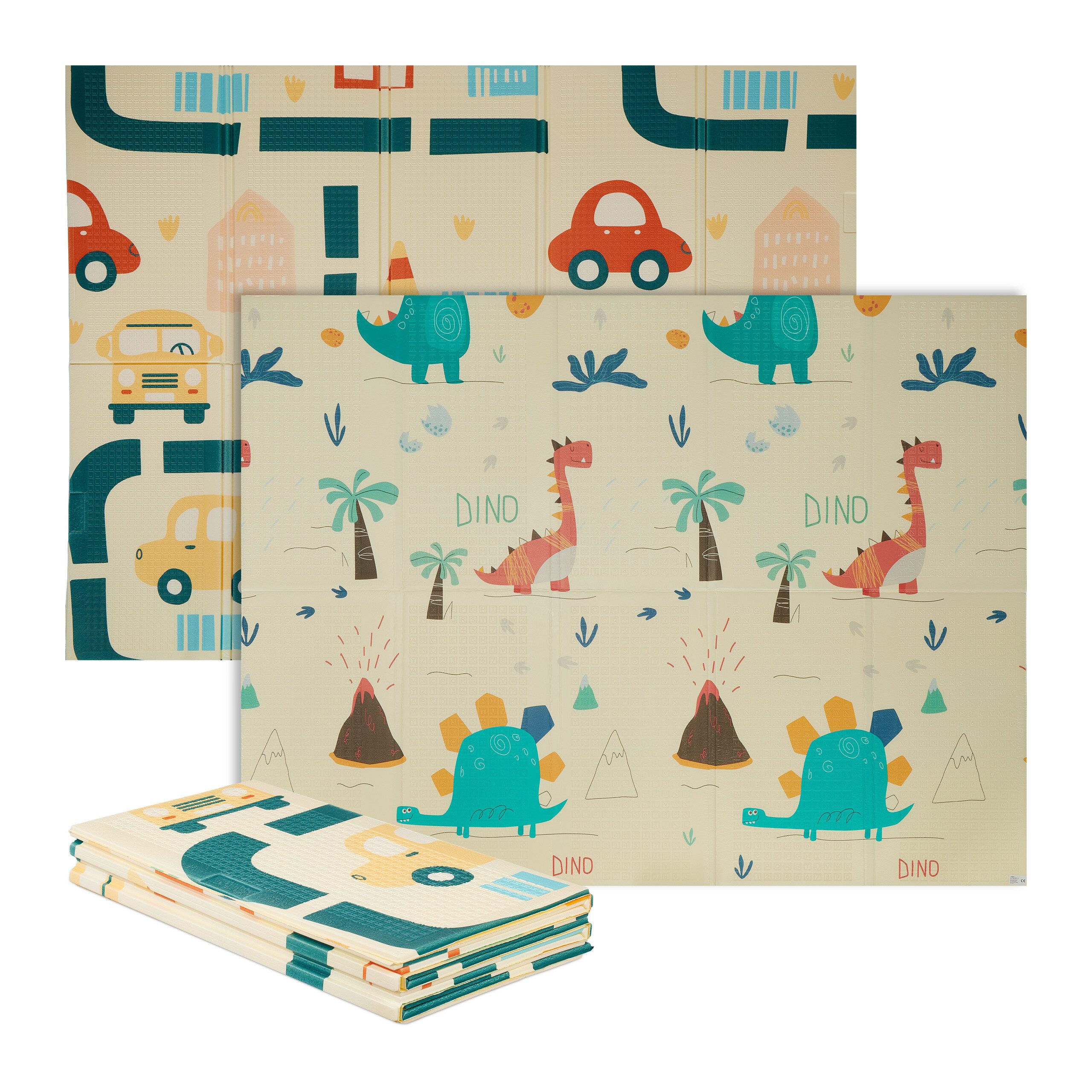 relaxdays Spielmatte Faltbare Spielmatte mit Motiv, B