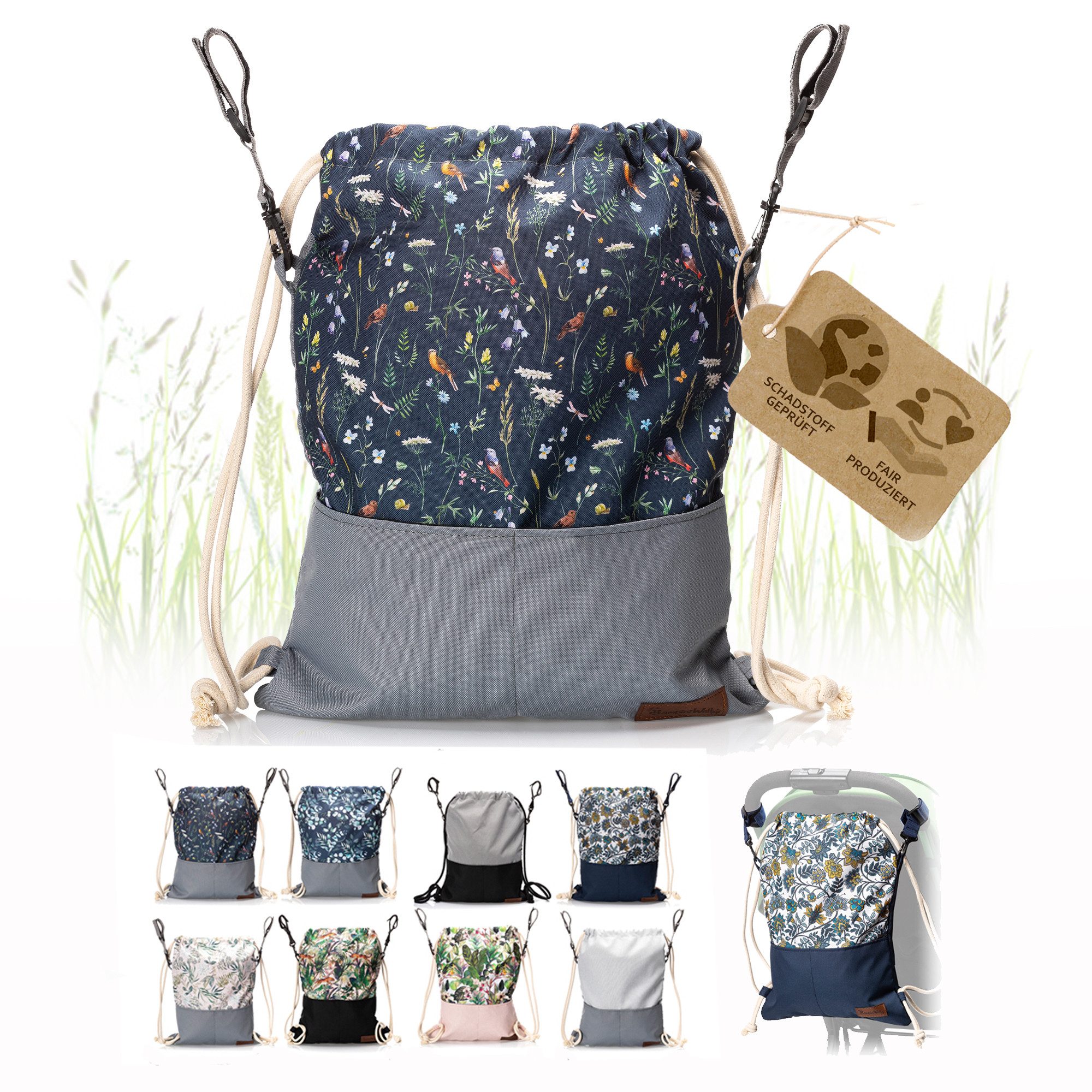 BambiniWelt by Rafael K. Wickeltasche Wickeltasche BEUTEL für Kinderwagen Buggy Babytasche