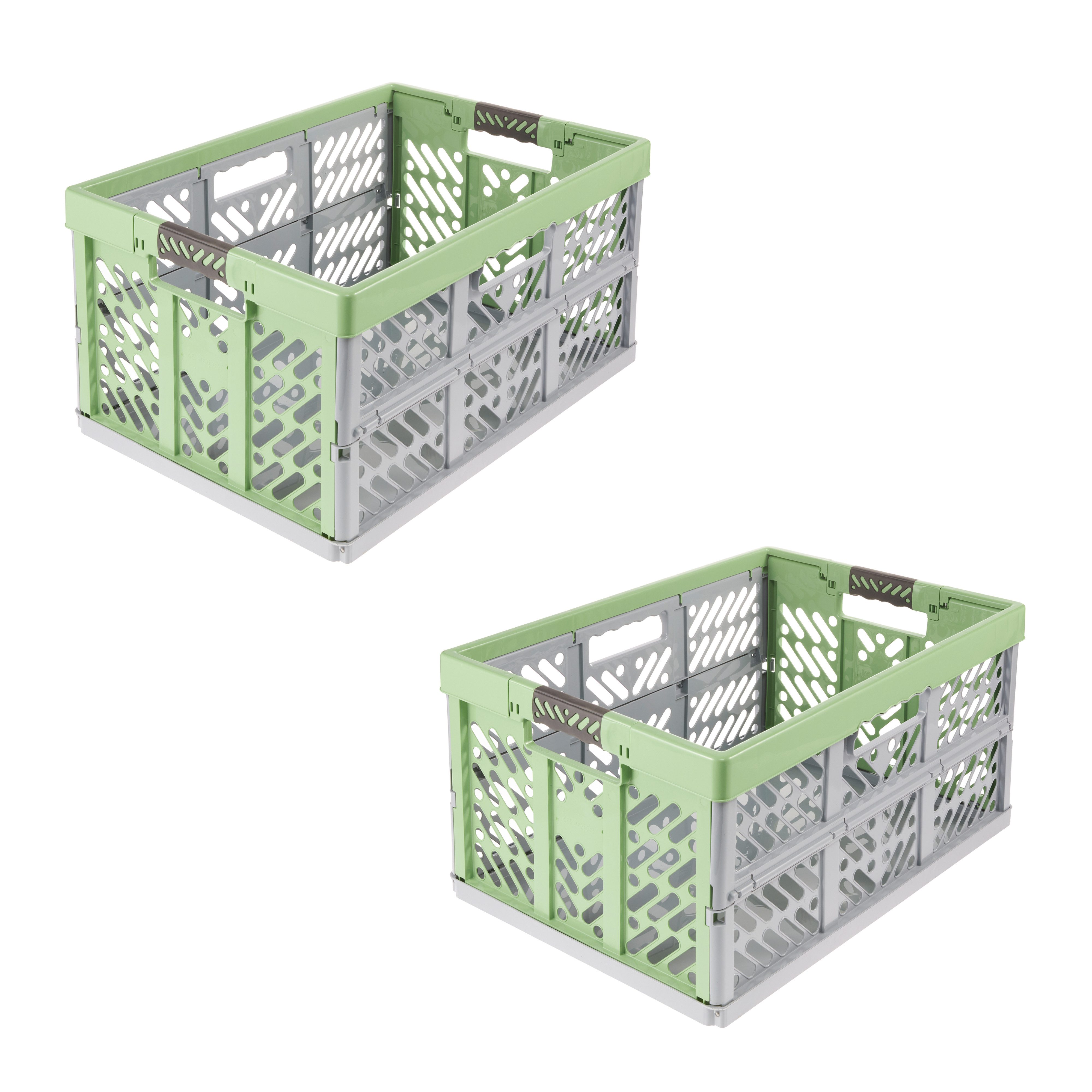 keeeper Klappbox Profi-Klappbox ben eco mit Softgriffen (Set 2 St) 45 l, 54x37x28 cm, 45 l, Soft-Touch-Griffe, zusammenklappbar, leicht zu reinigen