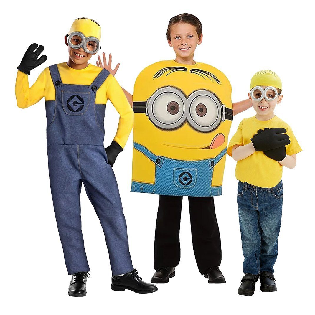 Rubie´s Kostüm Minion Kostüm und Accesoire Box für Kinder, Freche Minion Ich - Unverbesserlich Kostüm und Accessoire Box mit zwe