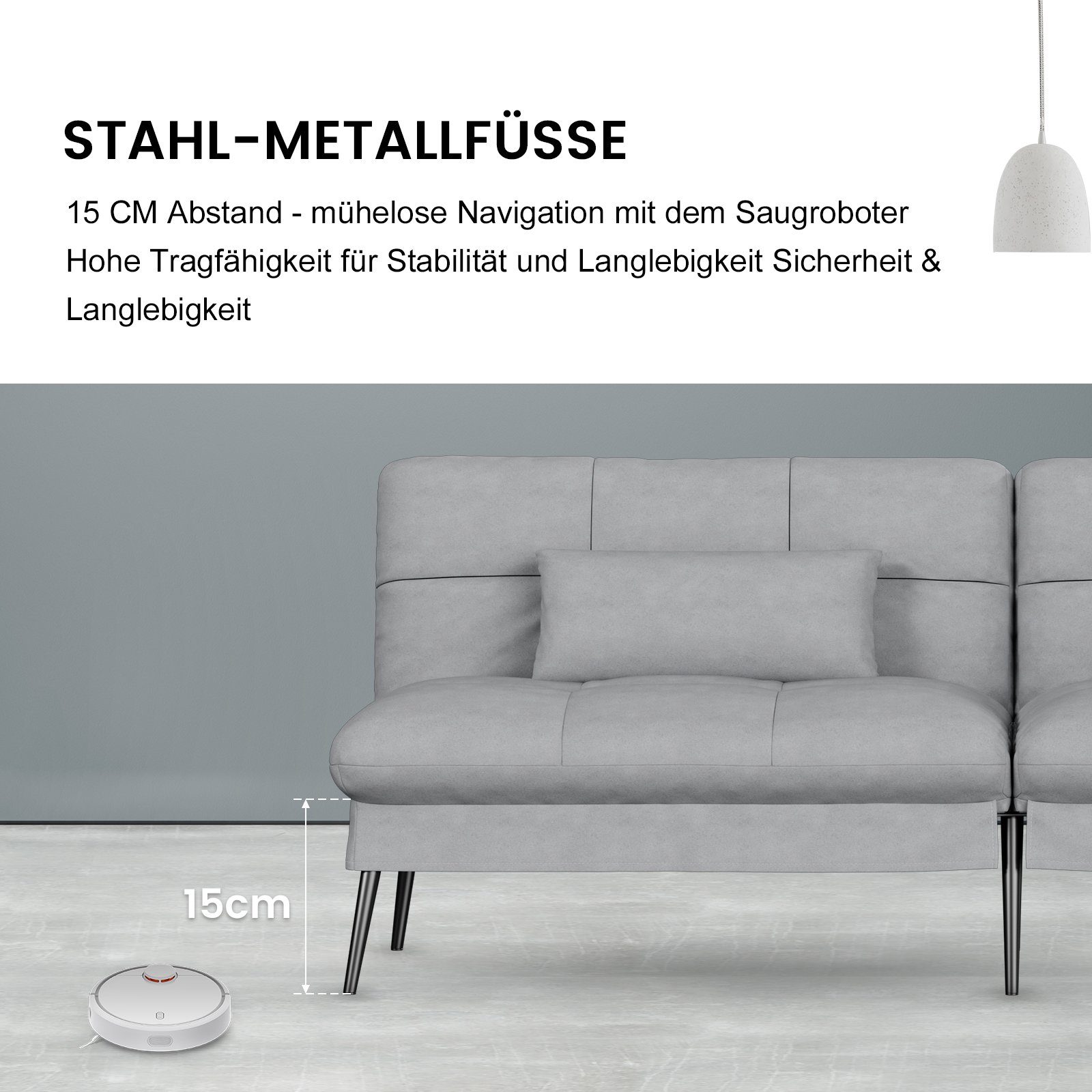GTPLAYER Schlafsofa Bettsofa mit Schlaffunktion, Klappsofa, günstig online kaufen