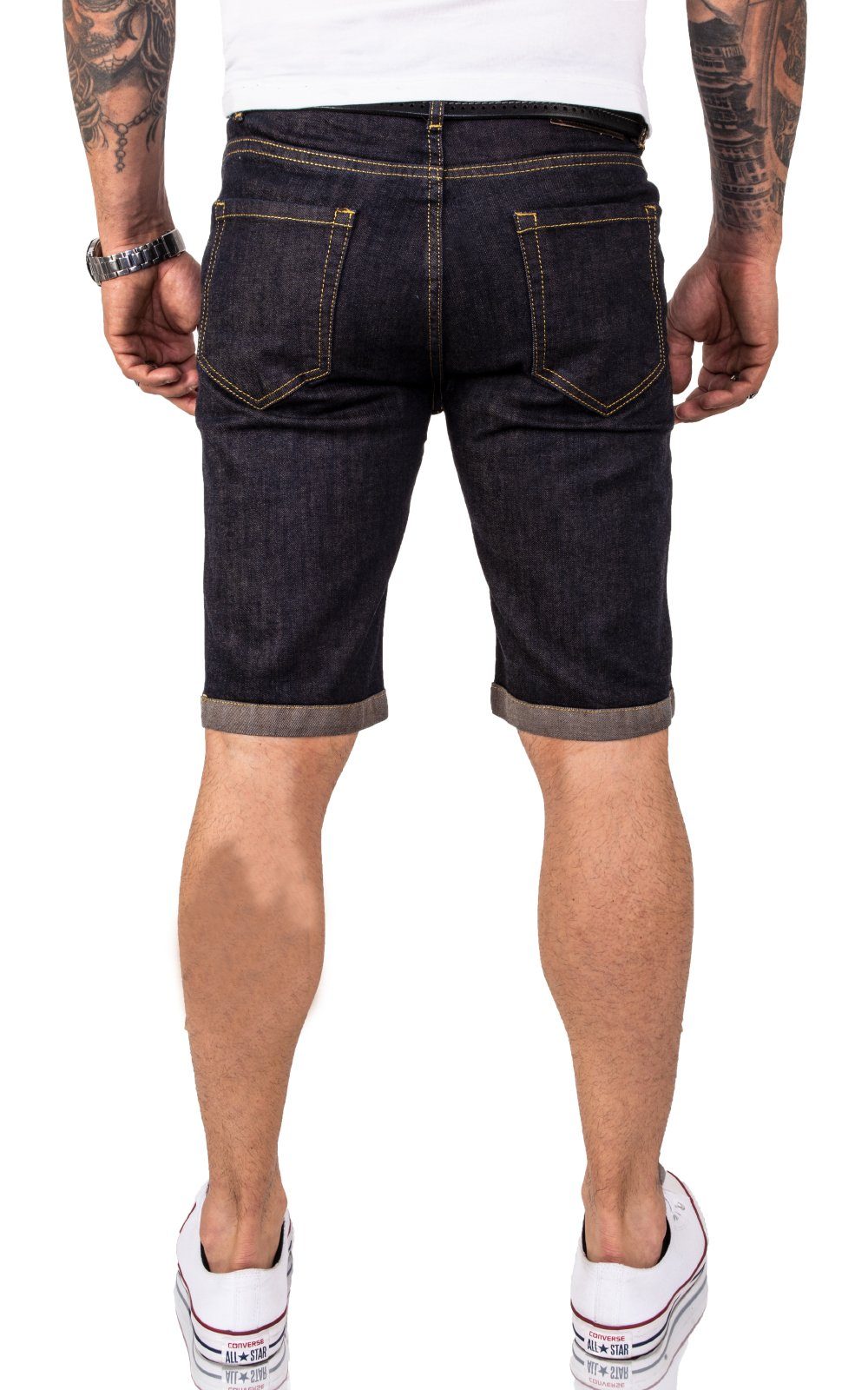 Rock Creek Jeansshorts Herren Jeansshorts Dunkelblau RC-2206