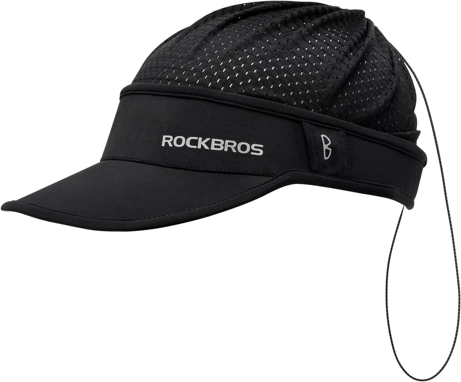 ROCKBROS Unterhelmmütze Fahrradkappe für Pferdeschwanz mit UPF 50+, leicht, atmungsaktiv
