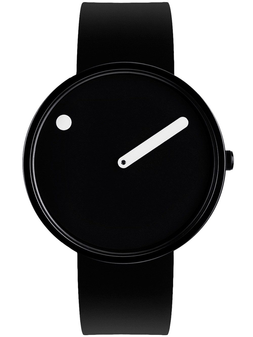PICTO Quarzuhr Picto 43361-0120B Black Silicone Unisex 40mm 5ATM Picto 43361-0120B Black Silicone Unisex 40mm 5ATM