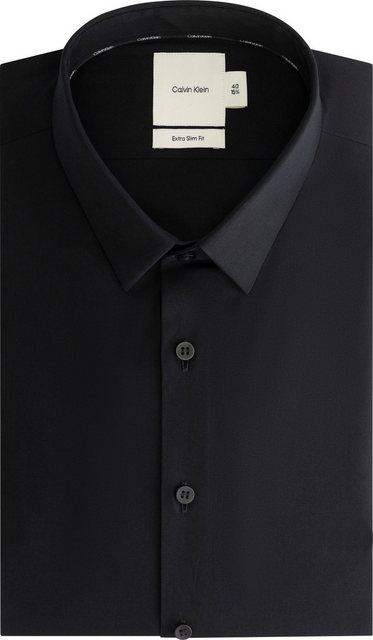 Calvin Klein Businesshemd XSLIM ESNTL POPLIN NOS STR SLD Mit Rundhalsaussch günstig online kaufen