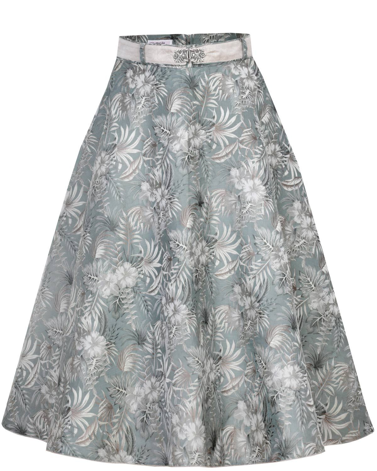 MarJo Trachtenrock 'Bianca' Blumenmuster 900070, Gischt Champagner 7