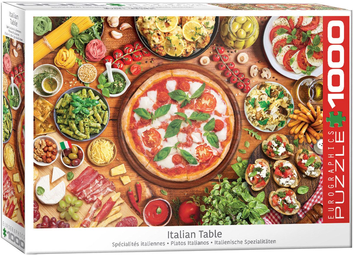 Puzzle 1000 Teile Puzzle - Puzzle - Italienische Köstlichkeiten, Puzzleteile