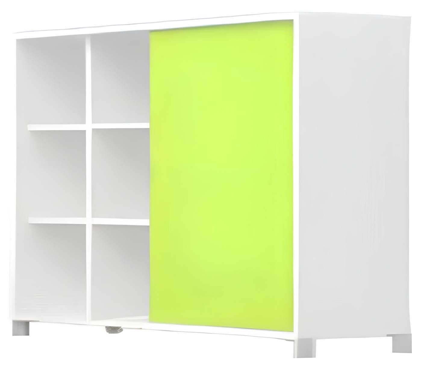 Xlmoebel Aktenschrank Designer Aktenschrank aus Holz in Weiß und Grün mit Stauraum (Aktenschrank) Hergestellt in Europa