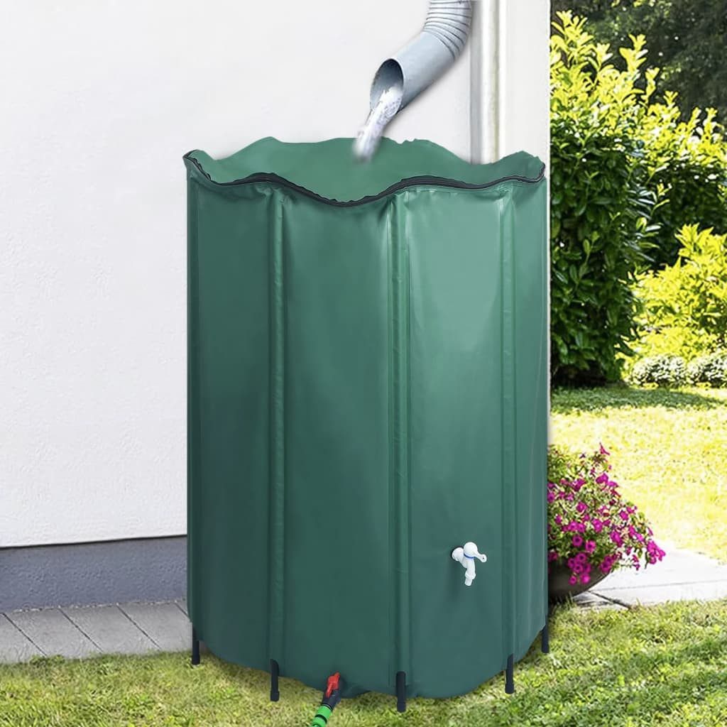 vidaXL Bewässerungssystem Regenwassertank Faltbar mit Hahn 1350 L, (1-tlg) – Bild 2 von 5
