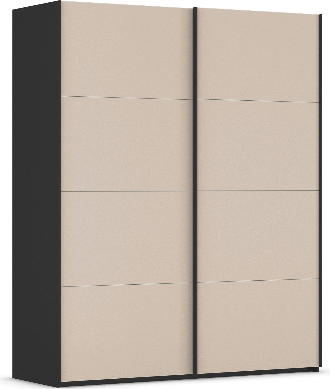 rauch Schwebetürenschrank Kleiderschrank Schrank Garderobe Schlafzimmerschrank SCALE-FYRA edle viergeteilte Türen mit Glas-Front viele Farben MADE IN GERMANY