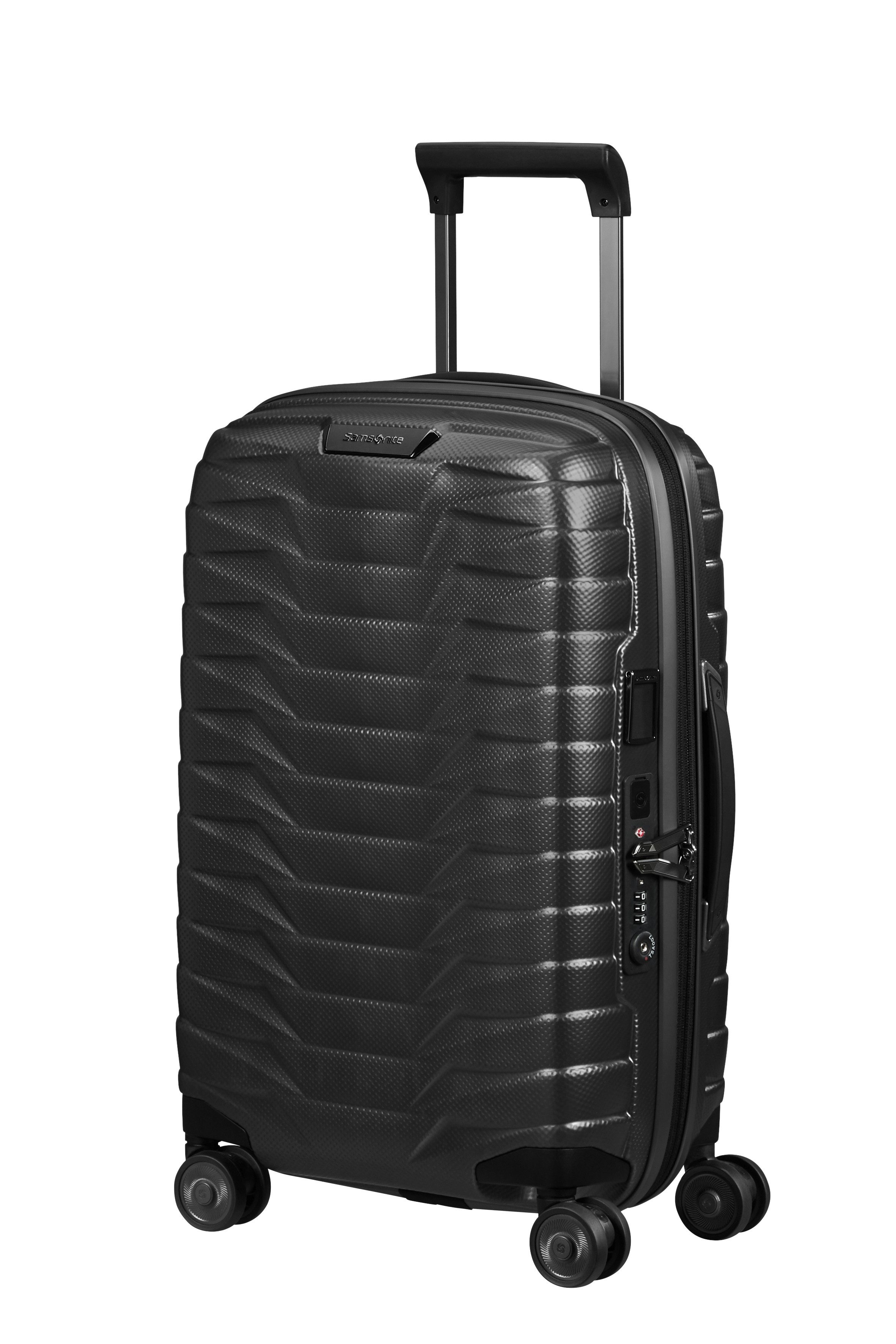 Samsonite Hartschalen-Trolley PROXIS, verschiedene Größen und Farben, 4 Rollen, arretierbares und versenkbares Druckknopf-Trolleysystem